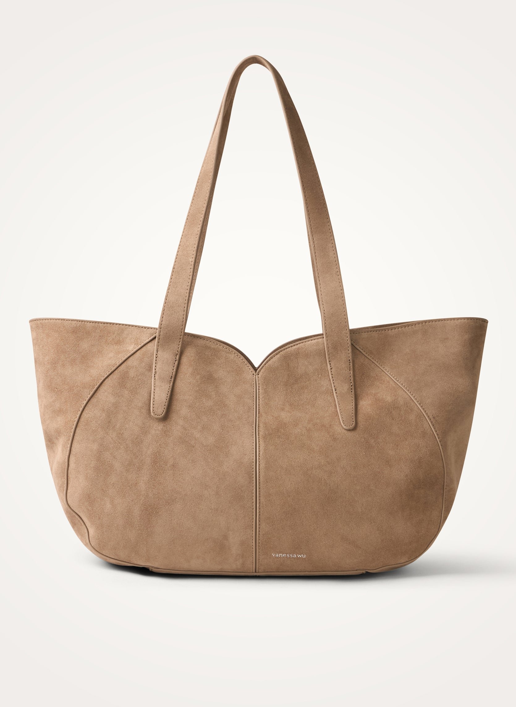 Oversized tote bag with handles and shoulder strap VANESSA WU Beige