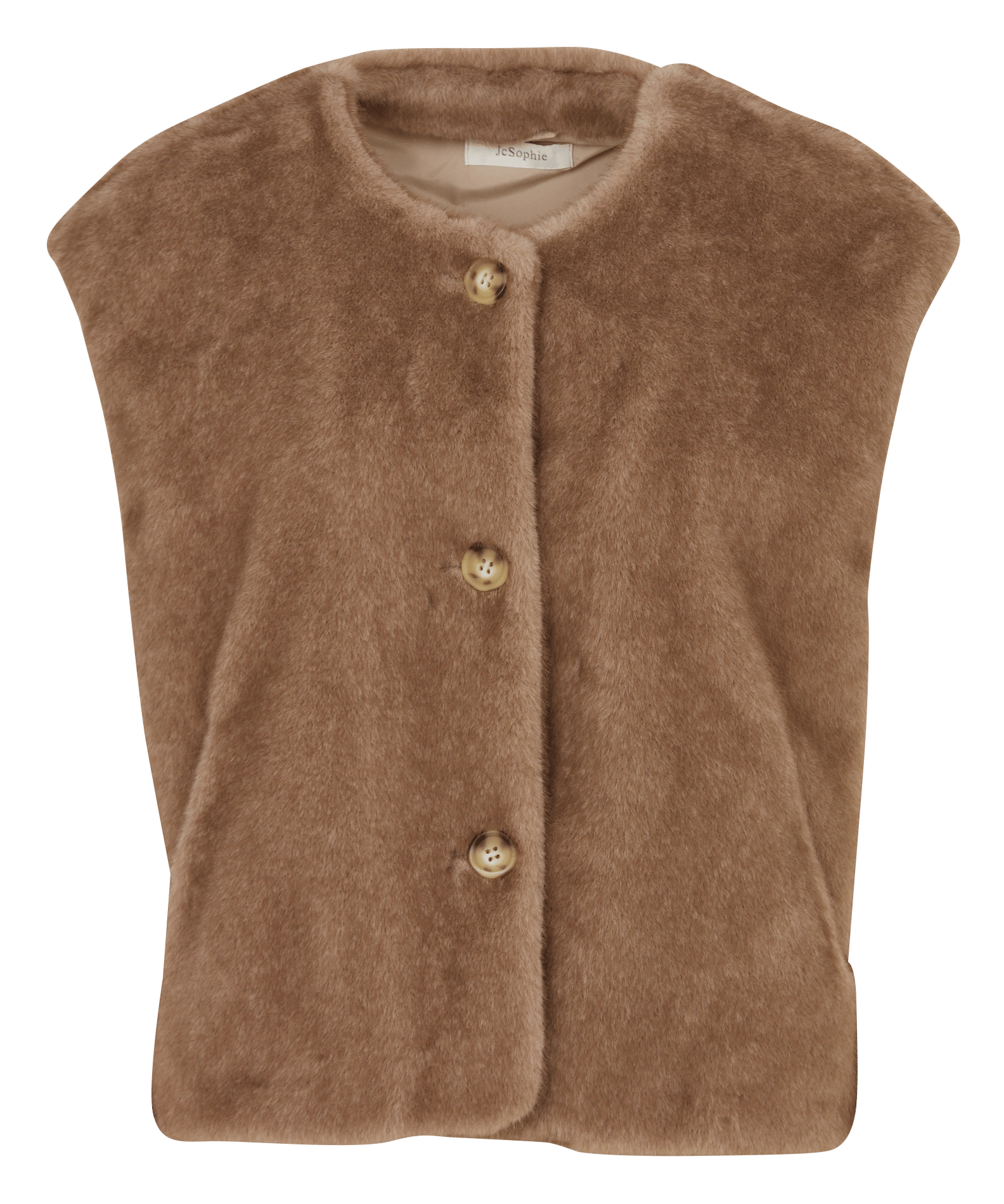 Fur-effect sleeveless jacket JC SOPHIE