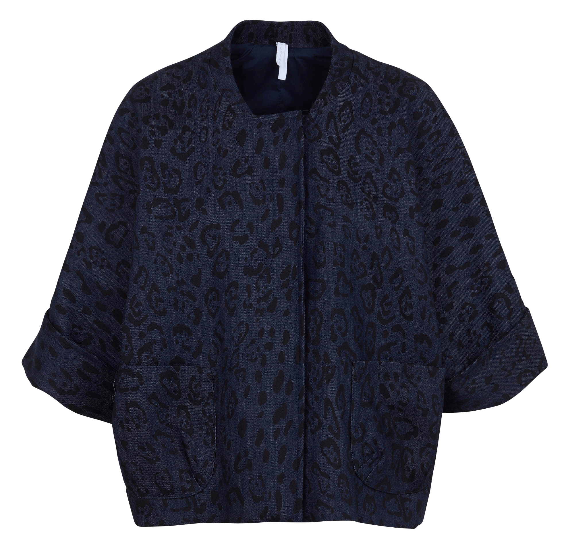 Bedruckte Jacke aus Baumwollmischung IMPERIAL Blau