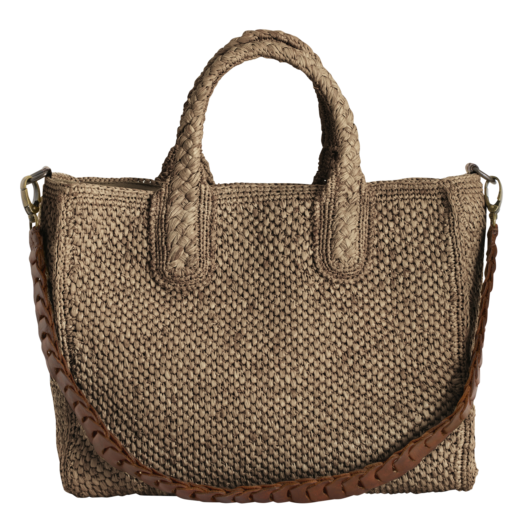 Raffia bag IBELIV Brown