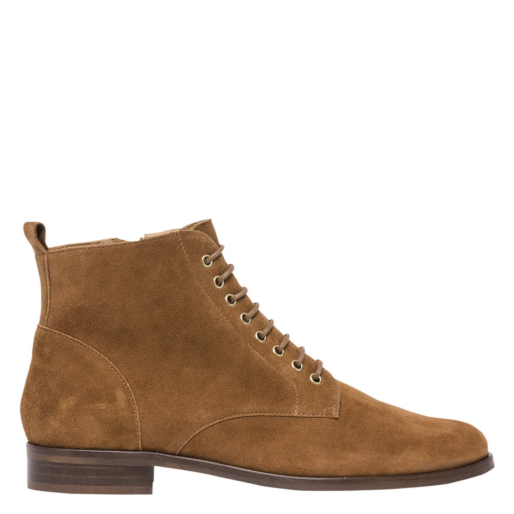 Bottines en cuir velours BOCAGE Marron