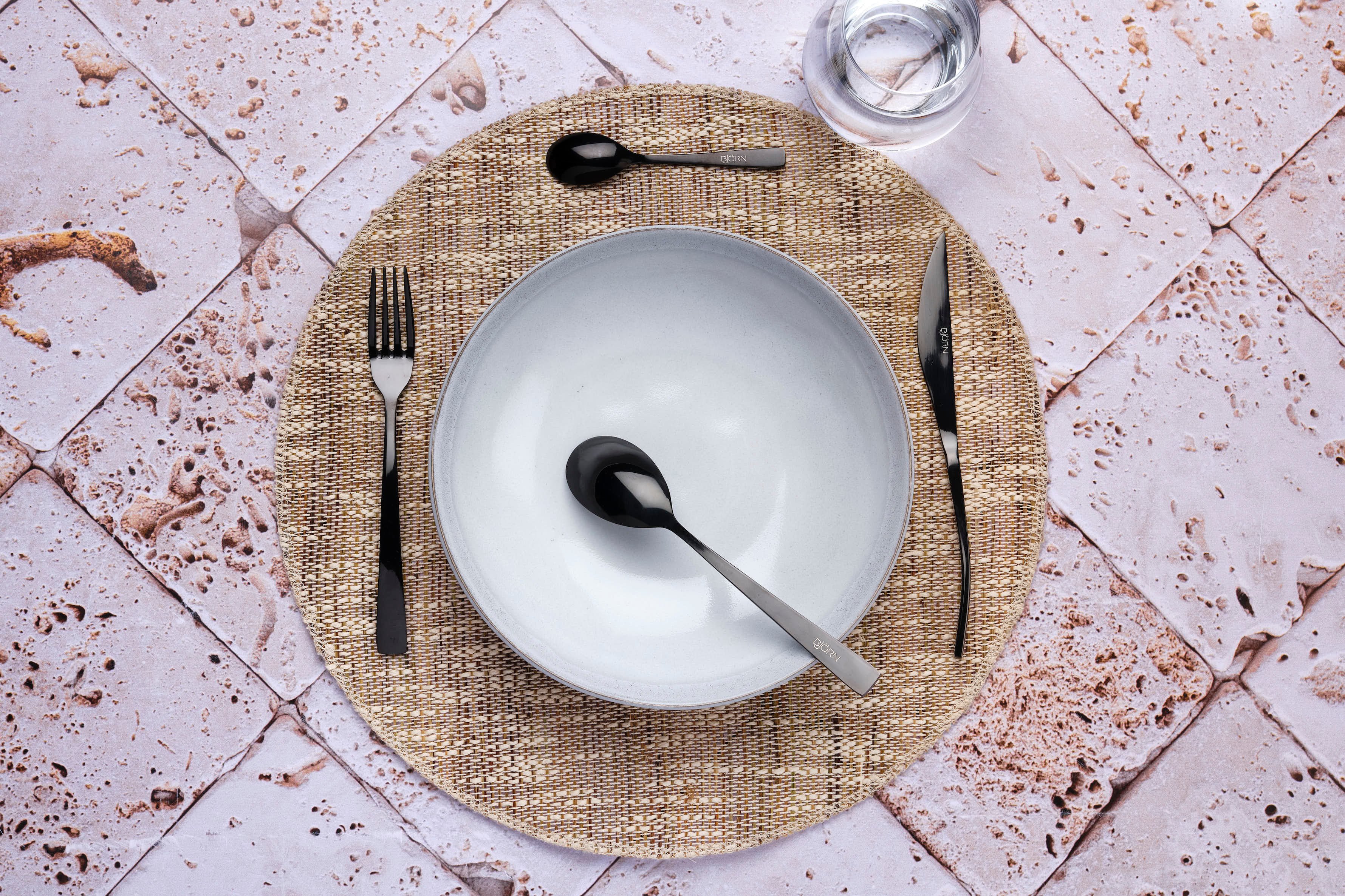 Set of 6 Oglu teaspoons - black BJORN Black