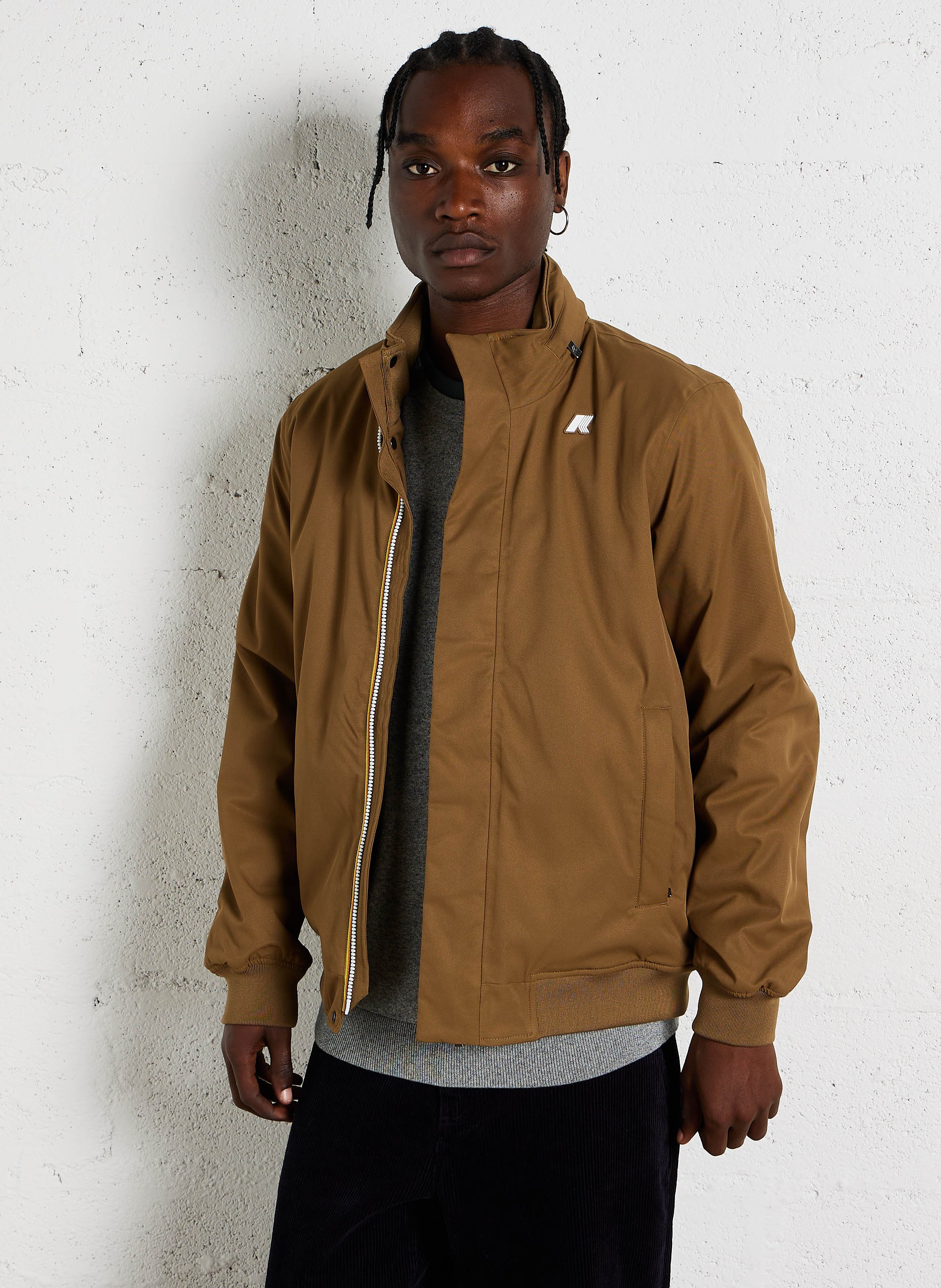 Veste coupe vent droite  K-WAY Marron