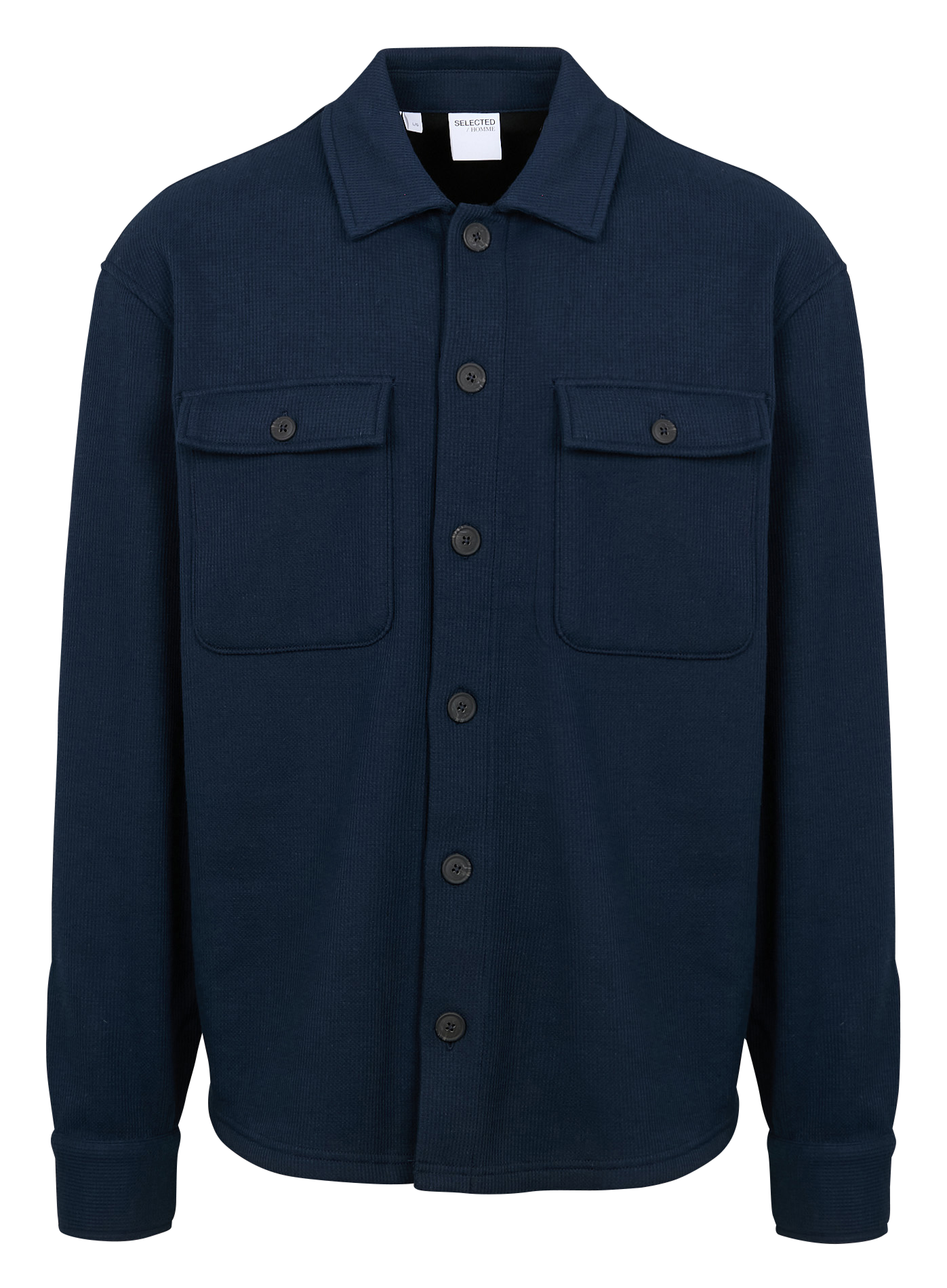 Hemdjacke mit klassischem Kragen SELECTED Blau