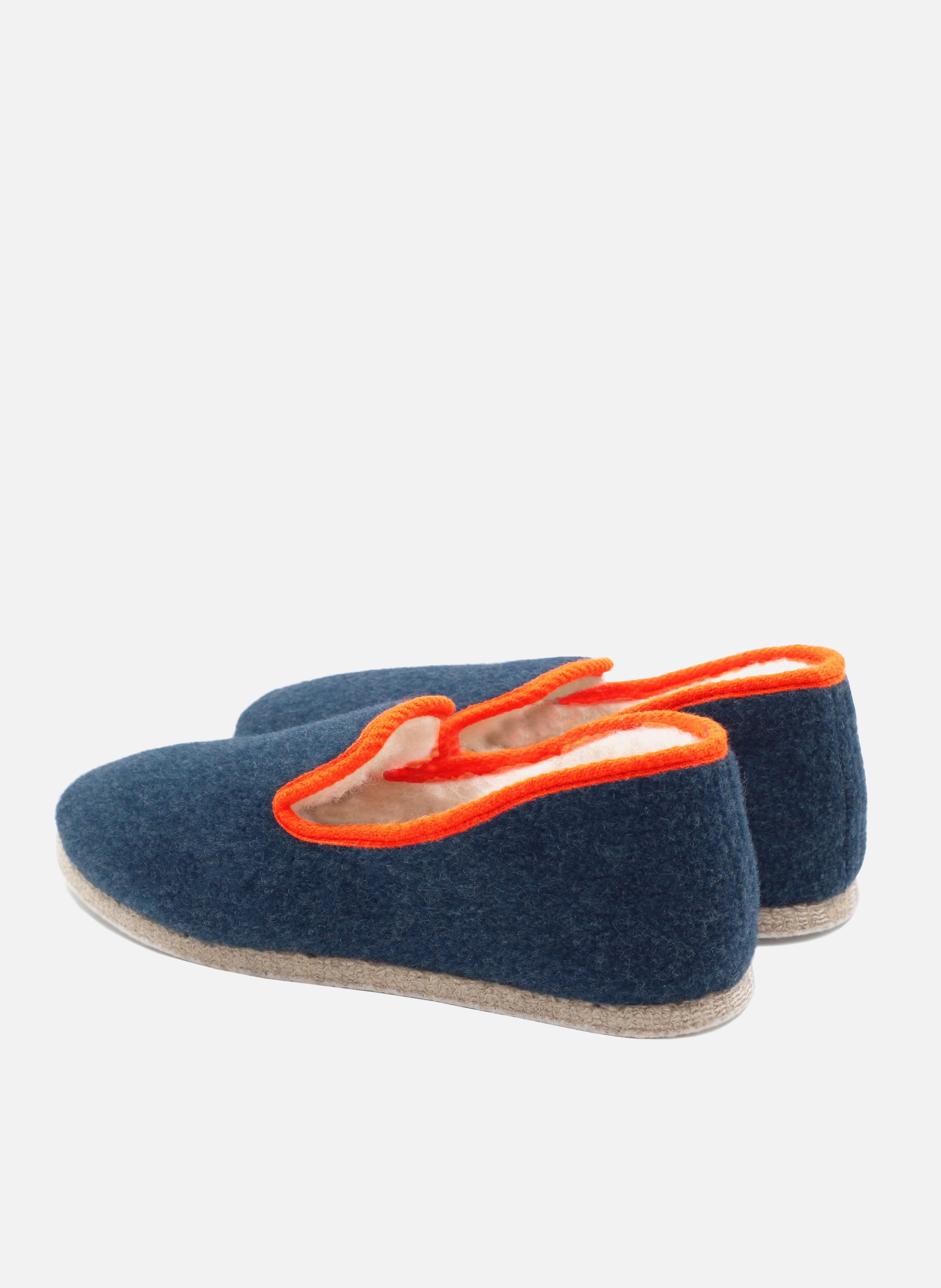 Fabric Charentaise slippers JULES & JENN Blue