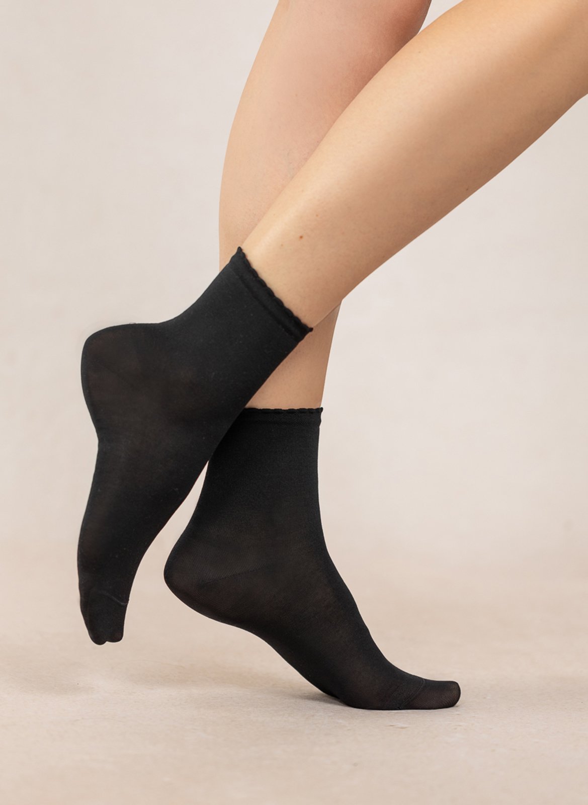 Cotton-blend crew socks BLEUFORET Black