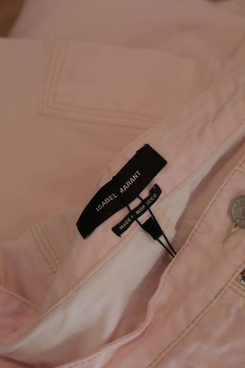 Cotton straight jeans ISABEL MARANT - Seconde Main Pink