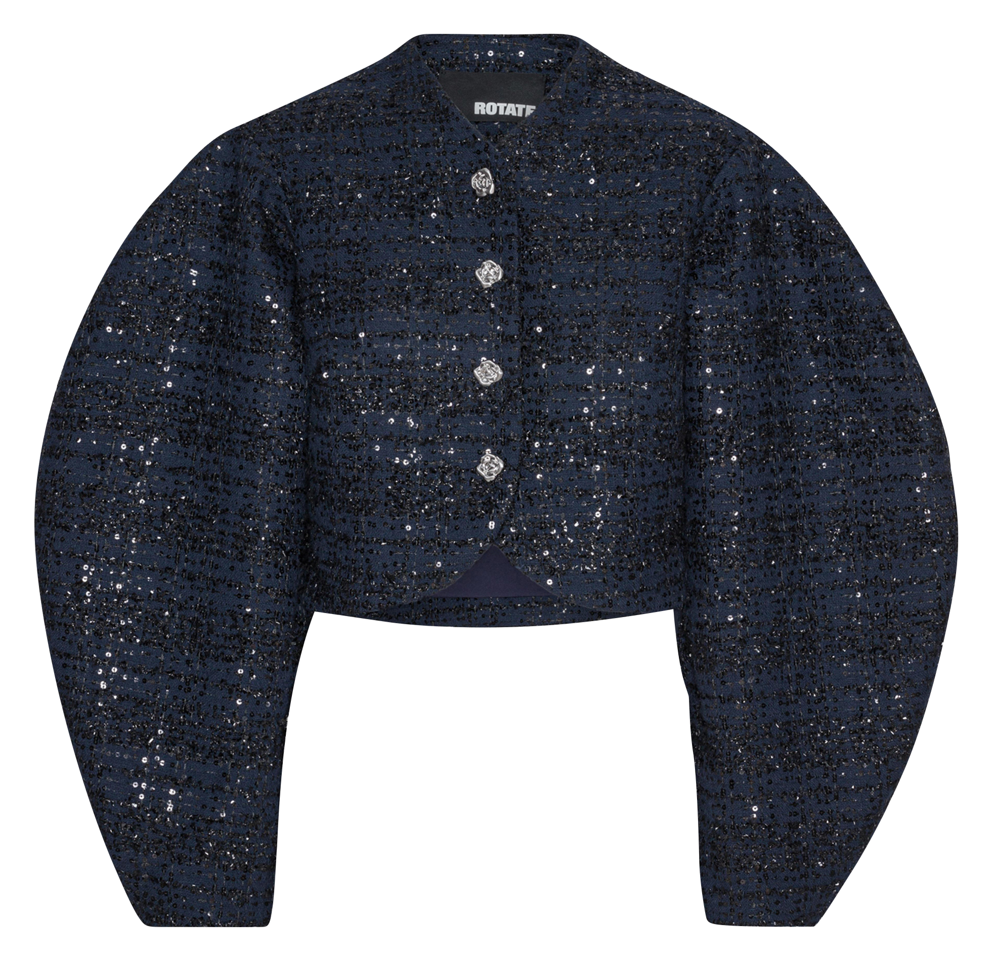 Oversized jacket in mixed recycled fibers ROTATE Blue