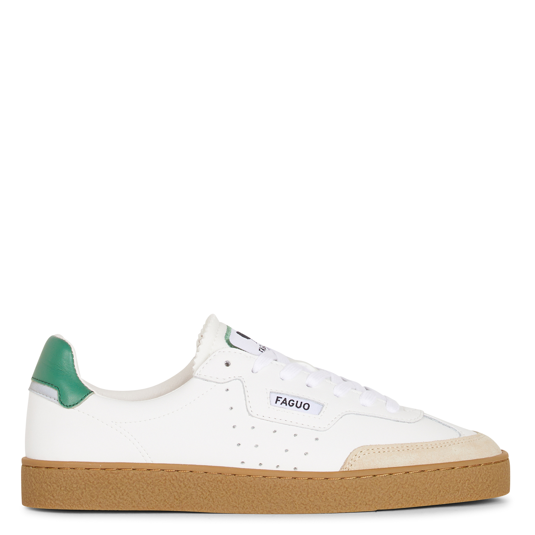 Lage baskets van leermix FAGUO