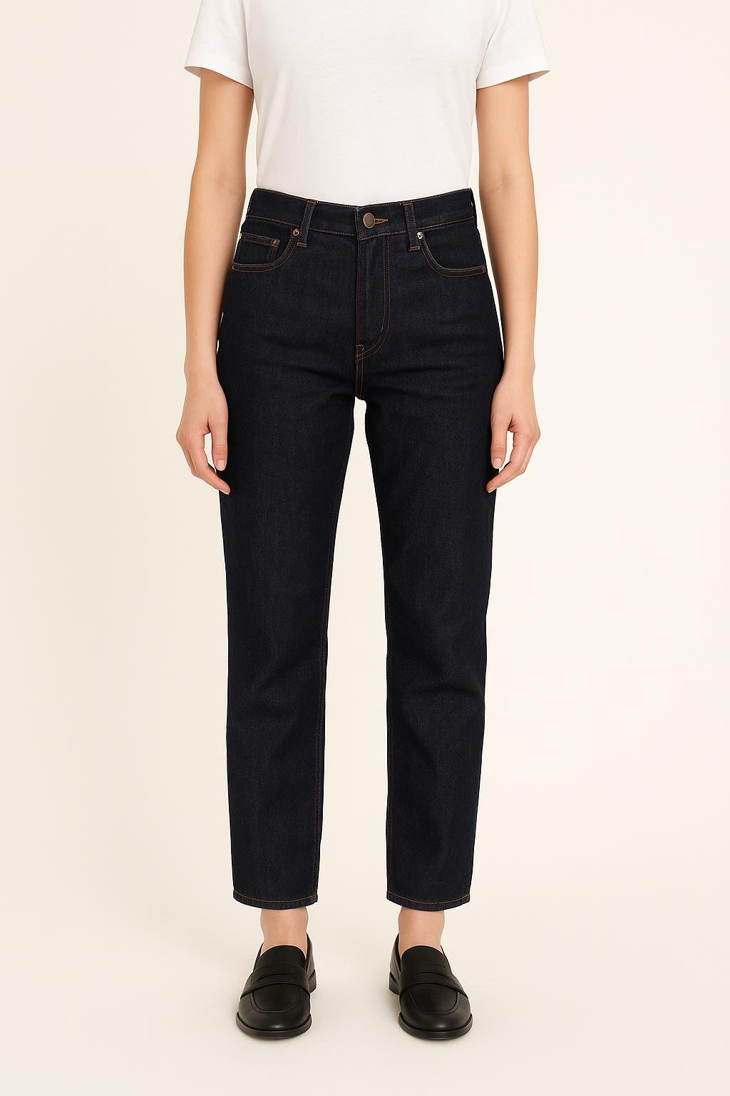 Cropped slim jeans with studs SEZANE - Seconde main Blue