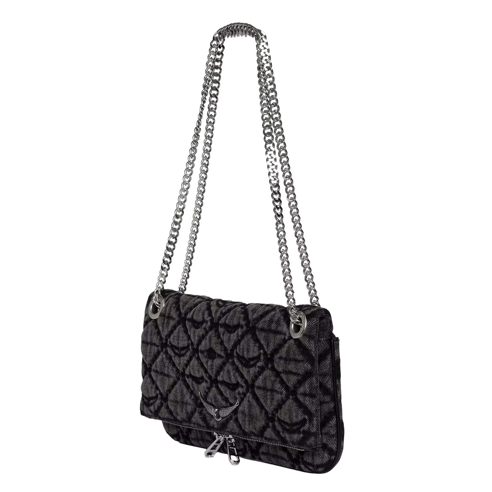 Printed clutch bag ZADIG&VOLTAIRE Grey