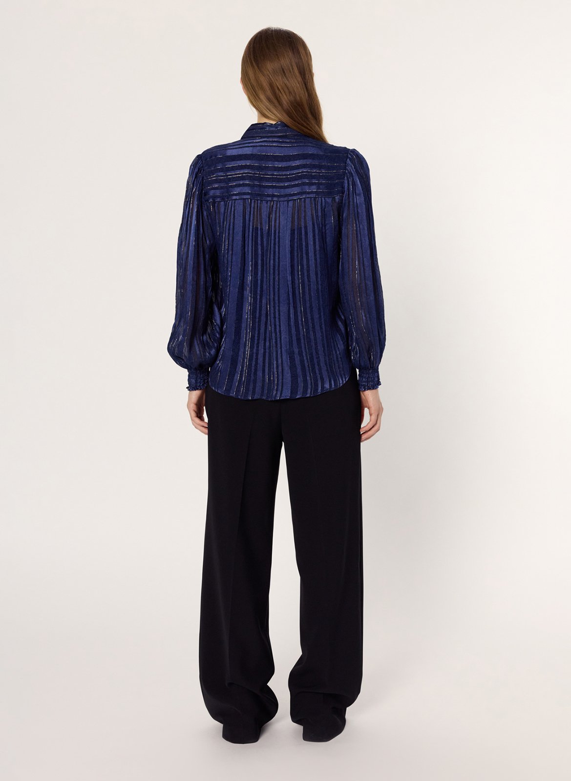 Blouse col classique à rayures GERARD DAREL Bleu