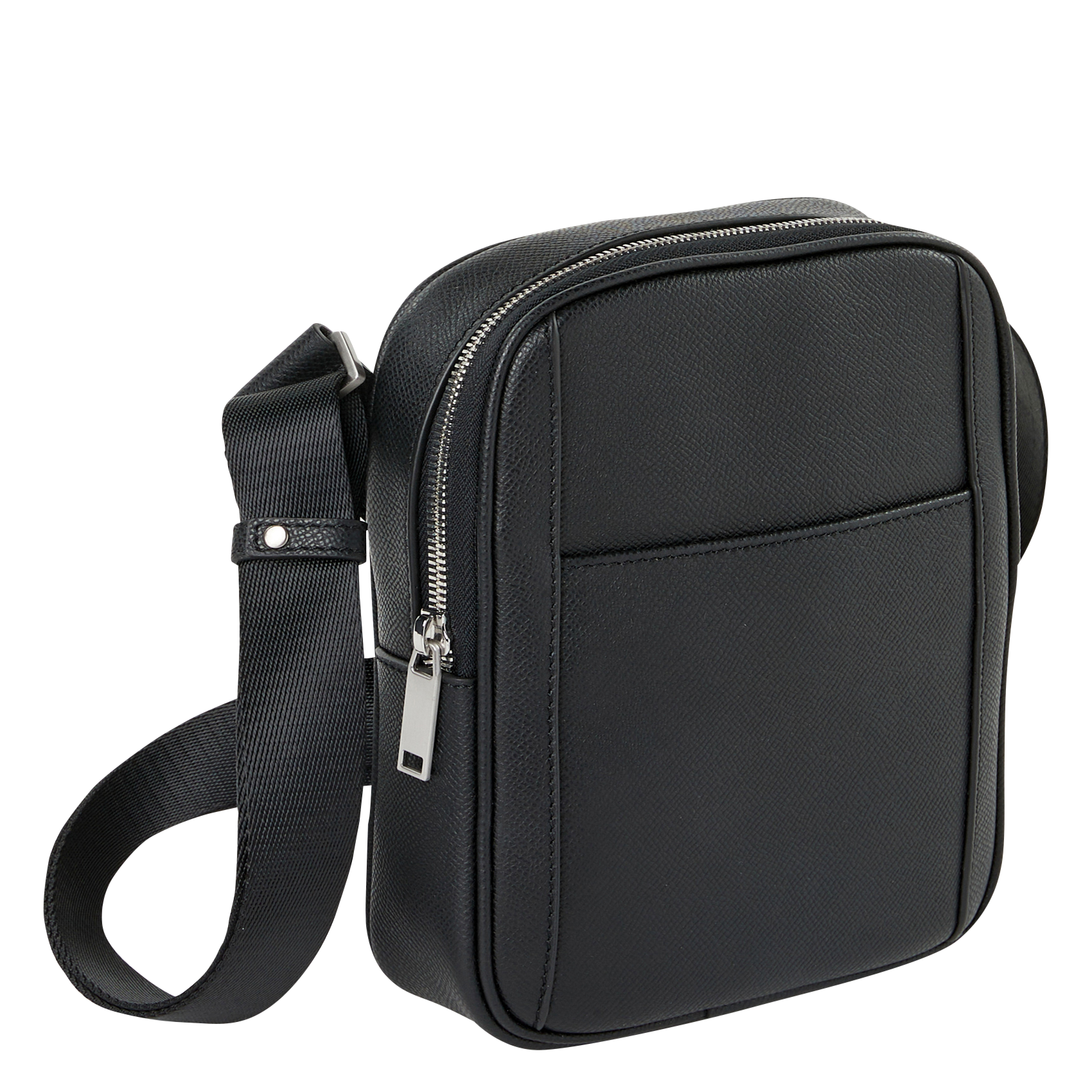 Schultertasche aus genarbtem Leder SAISON 1865 Schwarz