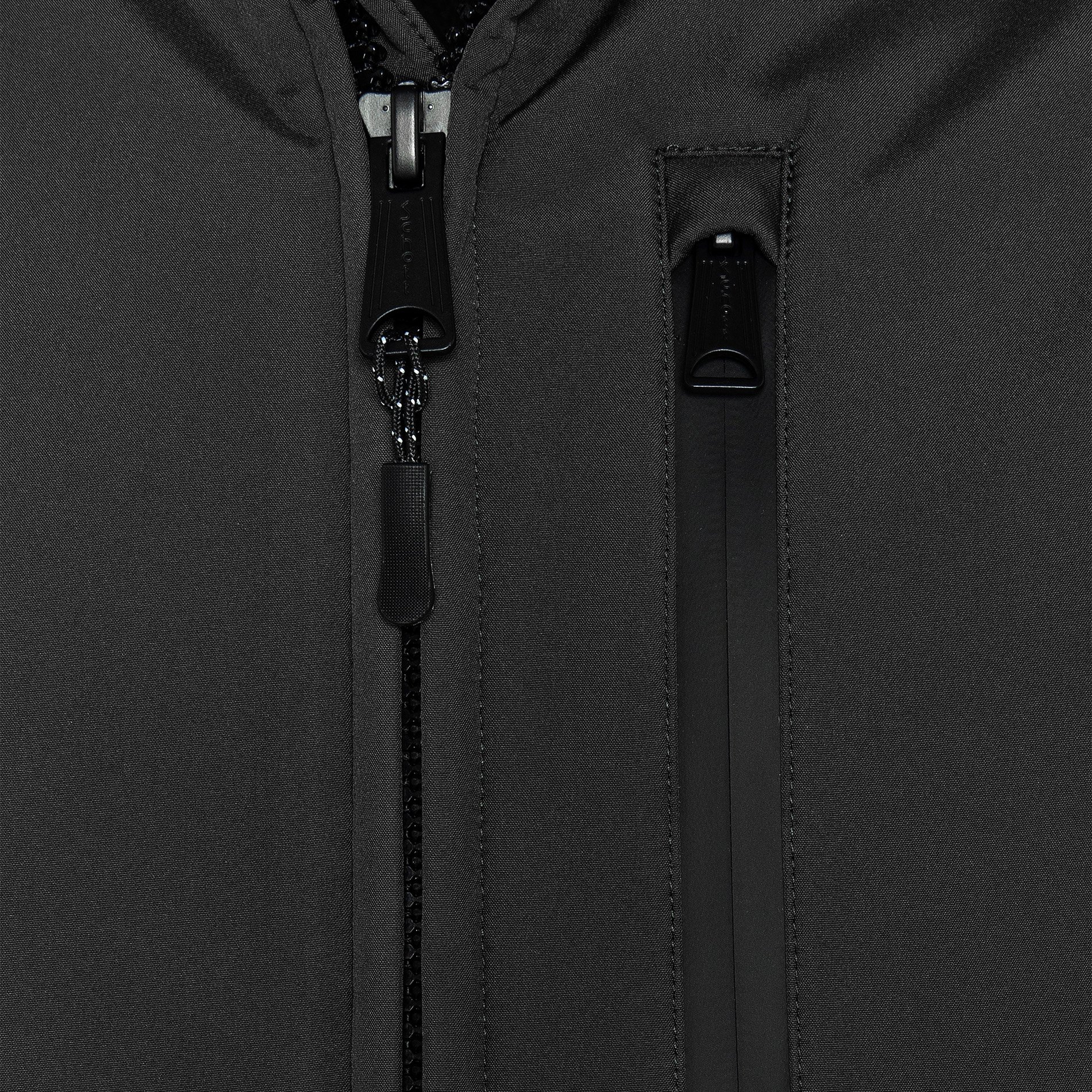 Veste à capuche droite SCHOTT Noir