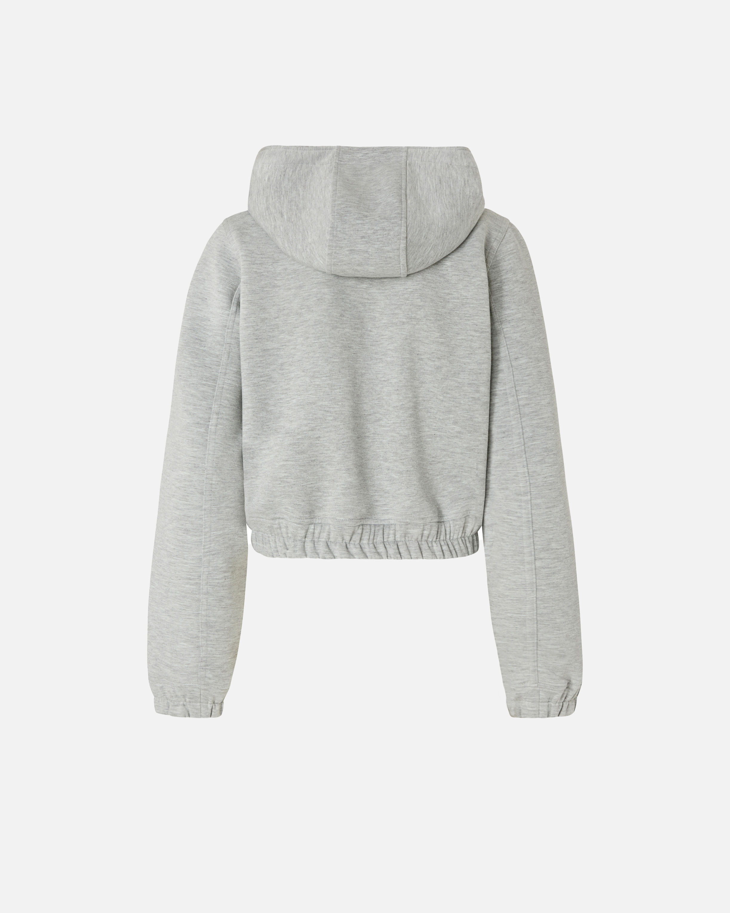 Short hooded bomber style sweatshirt PINKO Grey