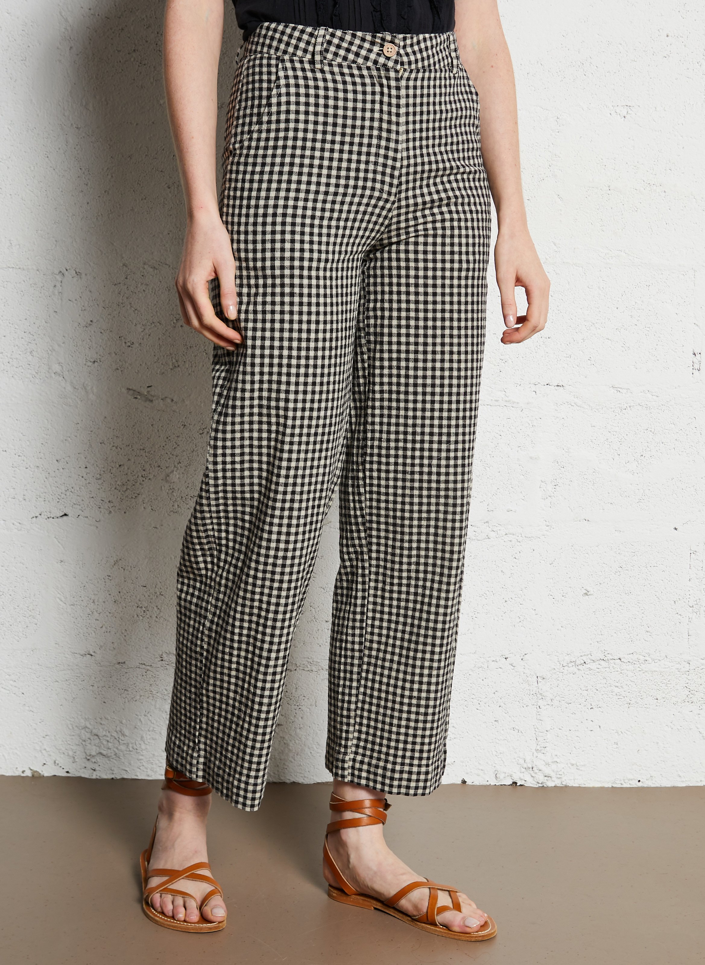 Cotton-blend chinos EMILE ET IDA