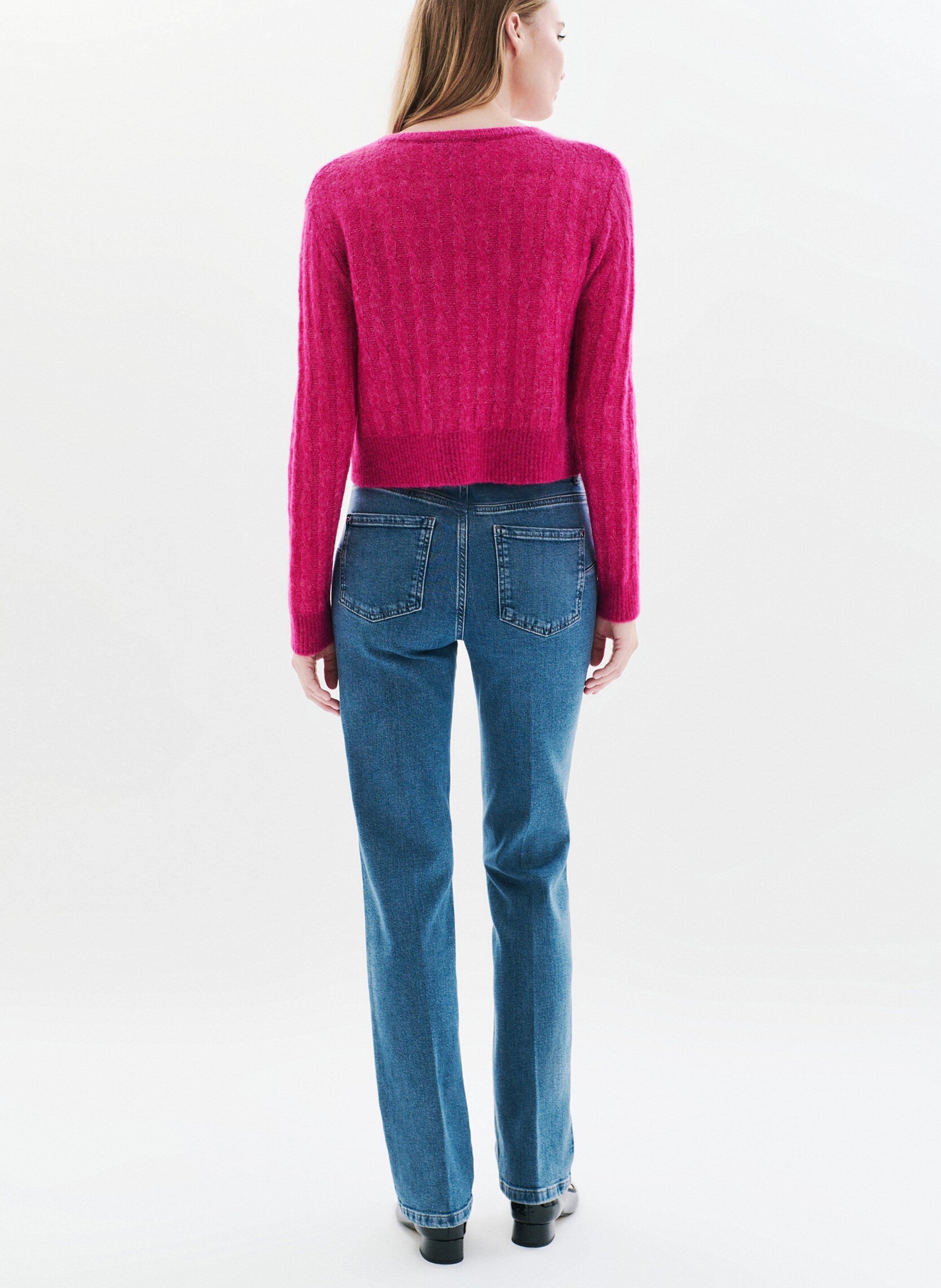 High-neck sweater CAROLL Pink