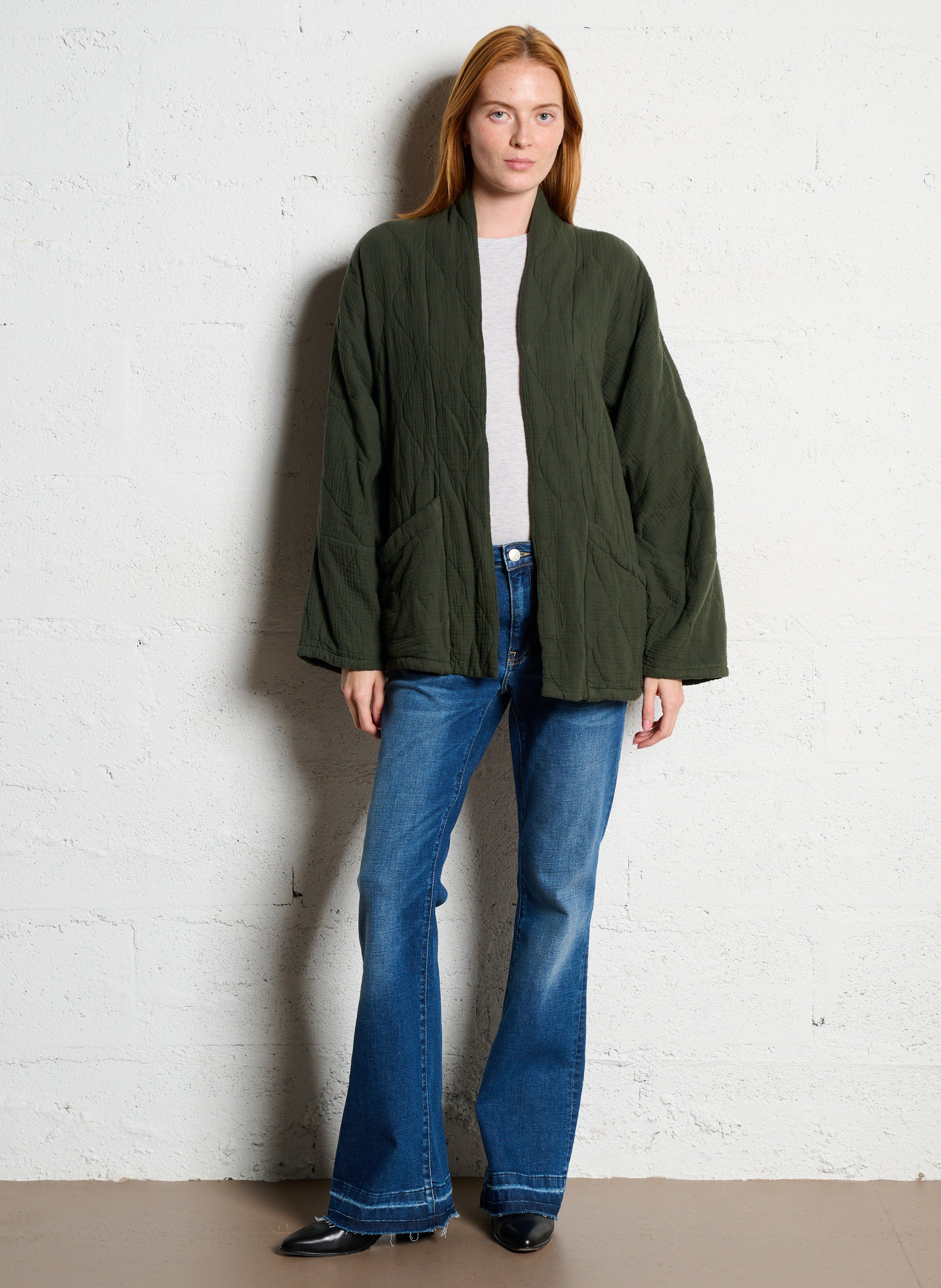 Oversize Steppjacke aus Baumwolle AOKYANOS Braun