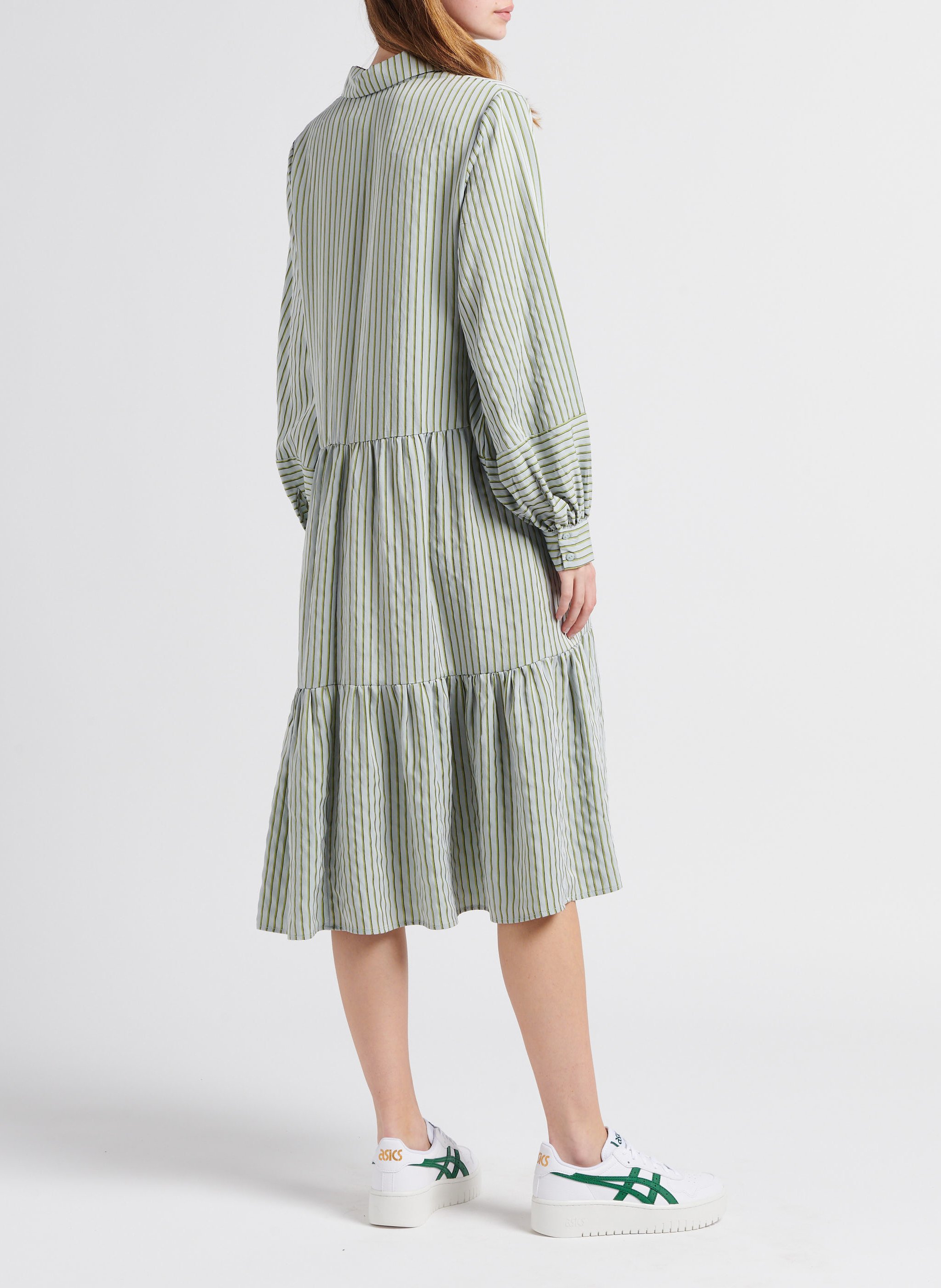 Robe chemise midi rayée MOSS COPENHAGEN Rayé