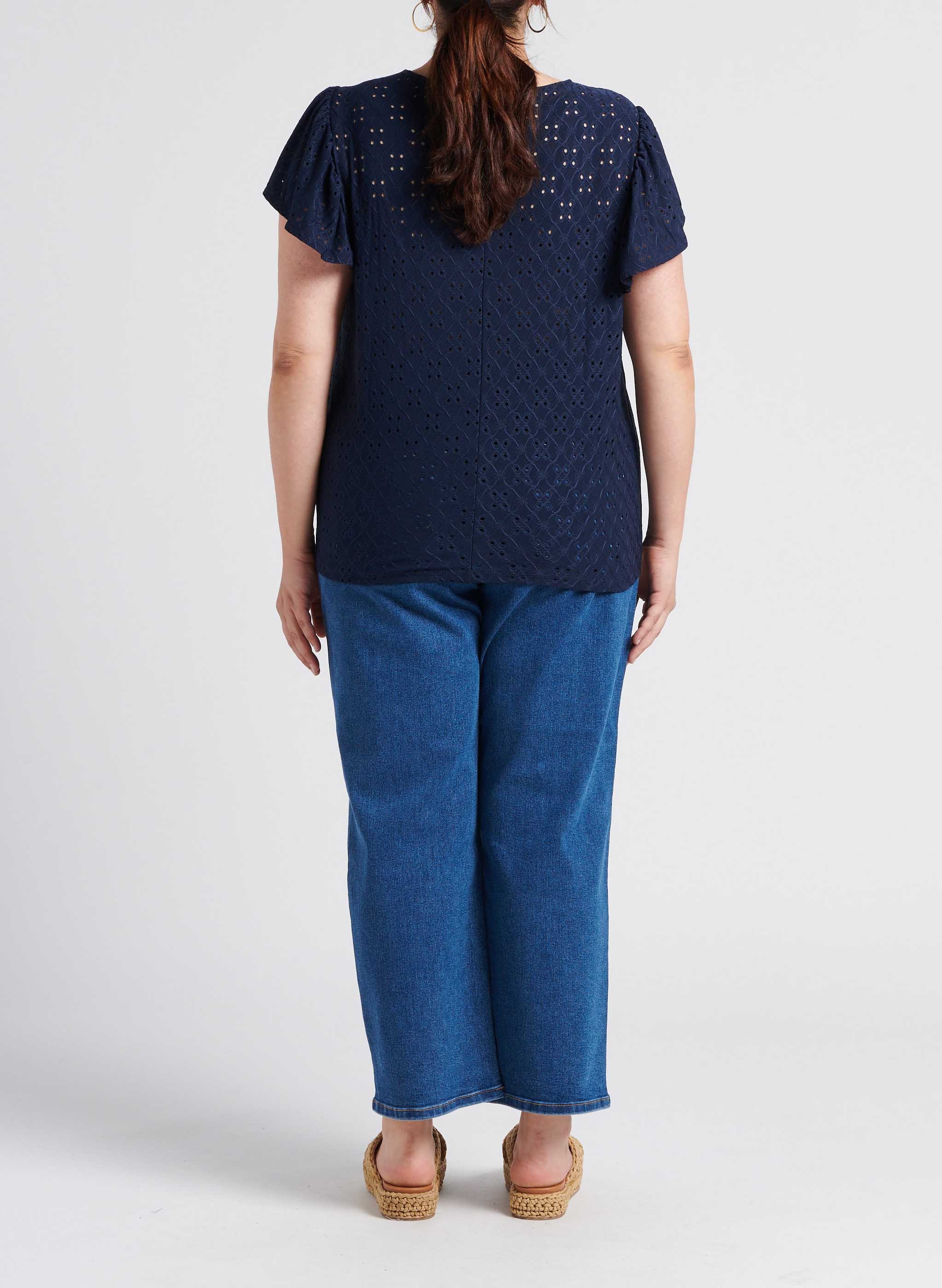 Rechte jeans | katoenblend EVOKED Jeans verschoten