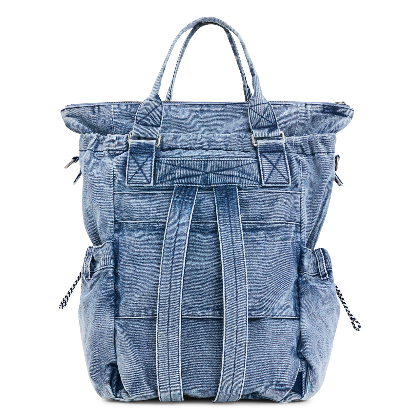 Large denim backpack DESIGUAL Blue