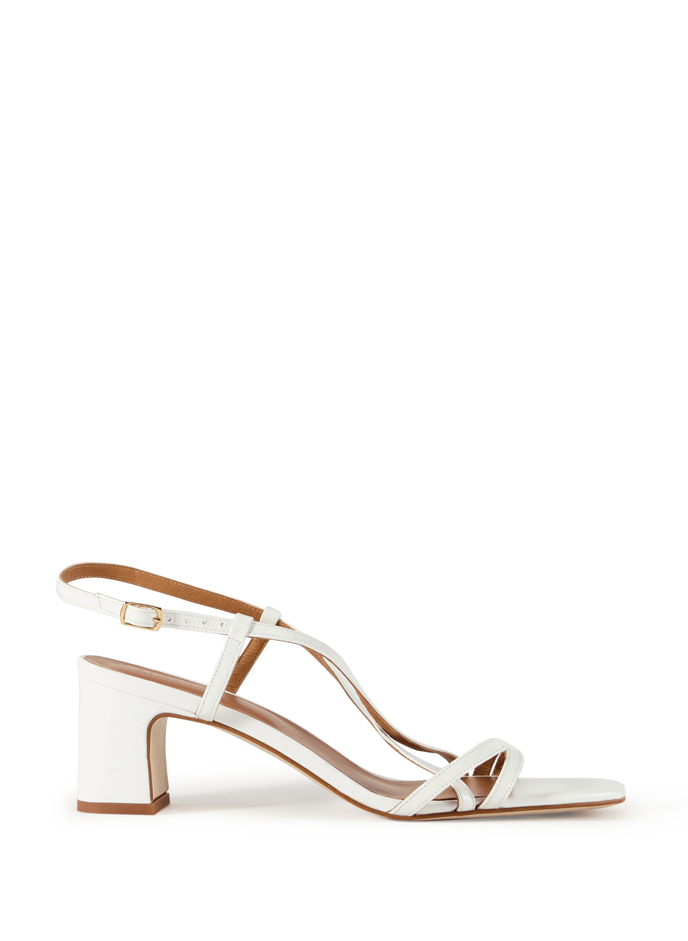 Alice heeled leather sandals SAISON 1865 Beige