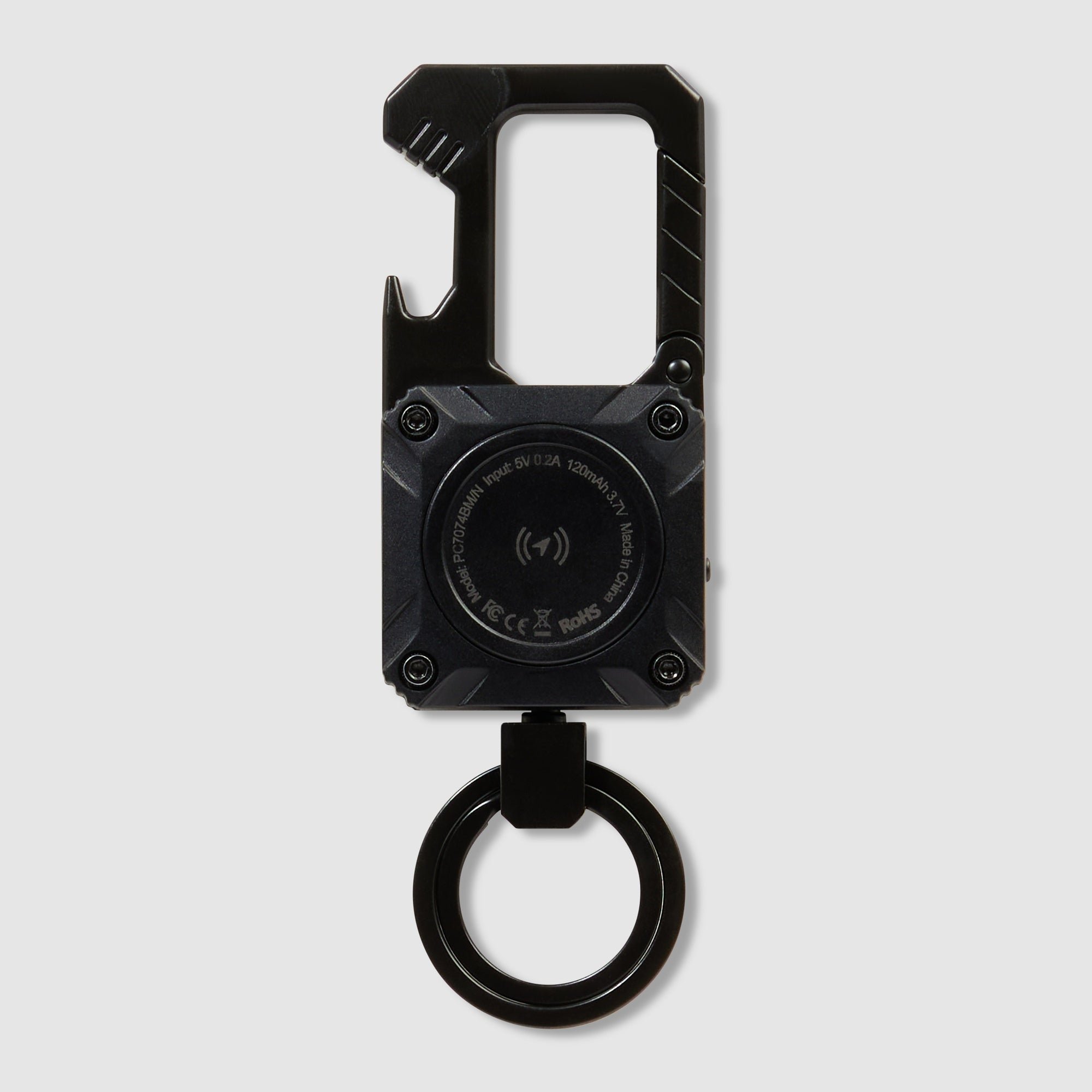 Metal keychain with tracker PIQUADRO Black