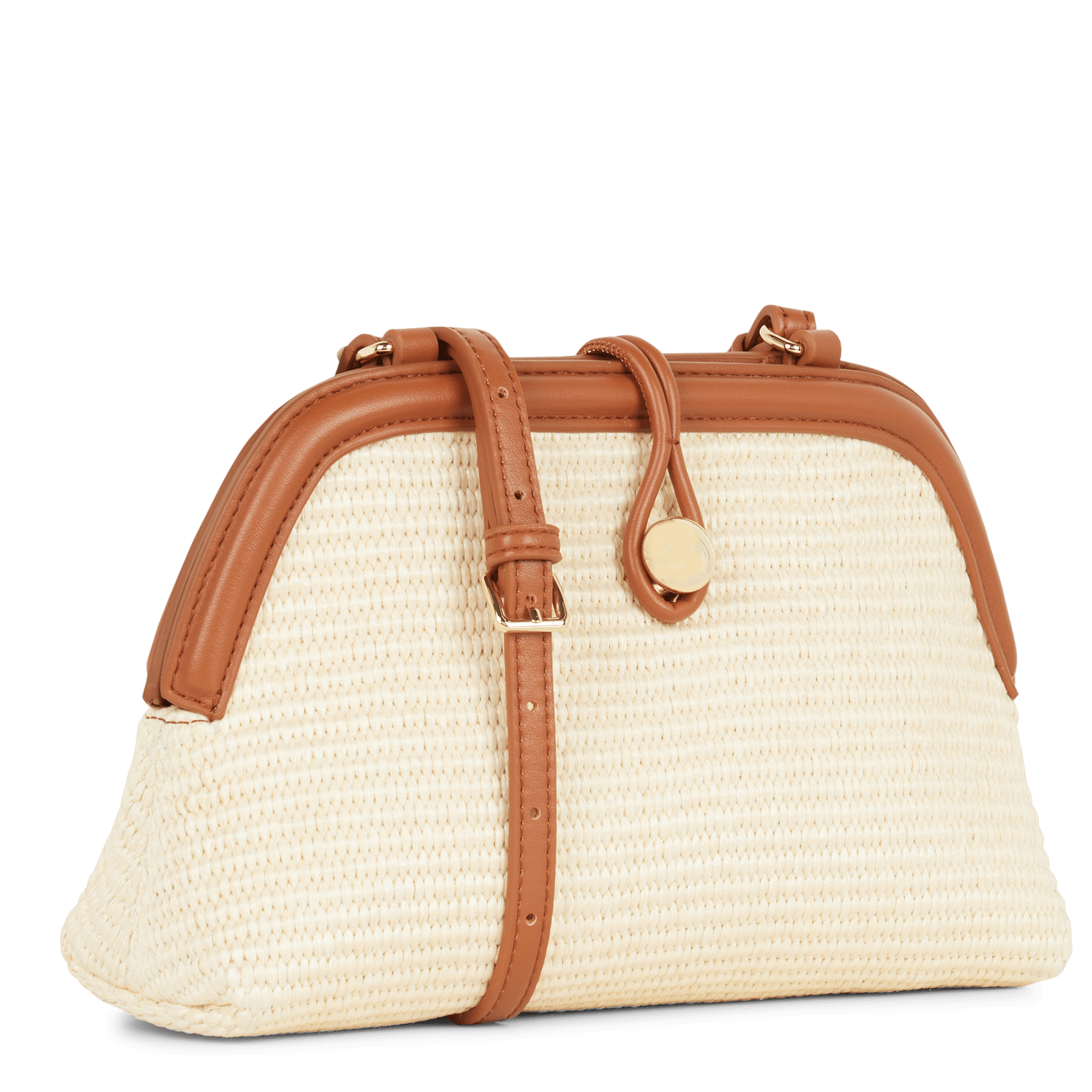 Clutch mit Flechtmuster PETITE MENDIGOTE Beige