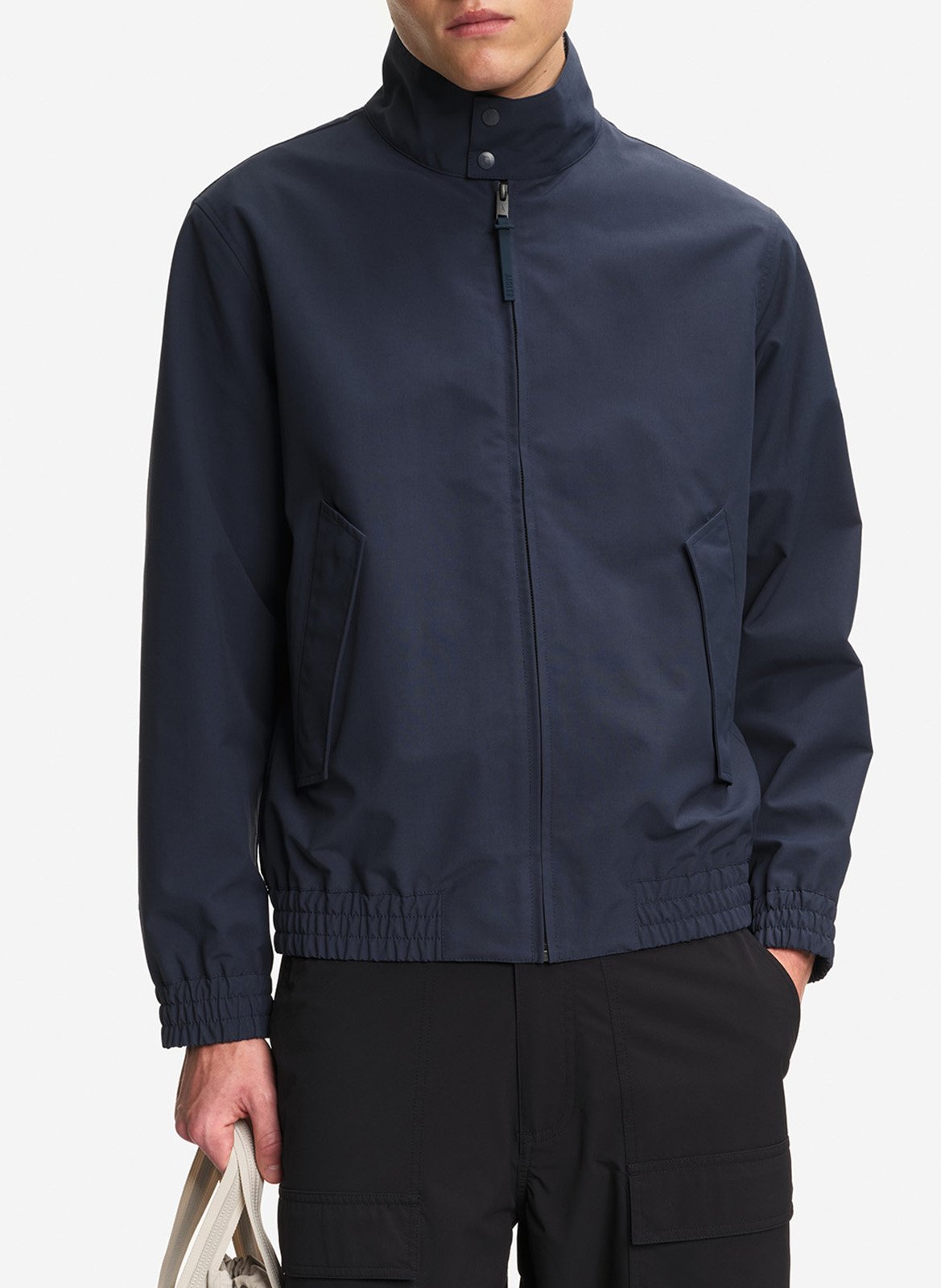Solid zip-up straight jacket AIGLE Blue