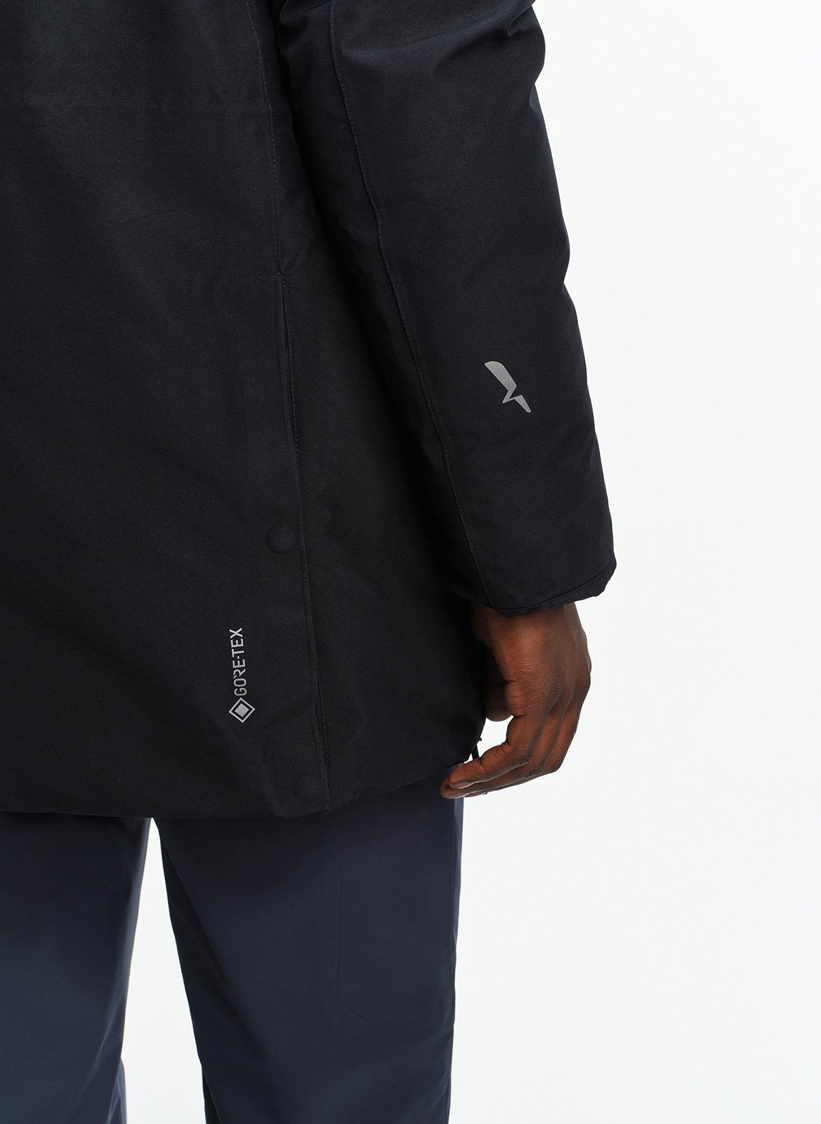 Parka mi-longue à capuche AIGLE Noir