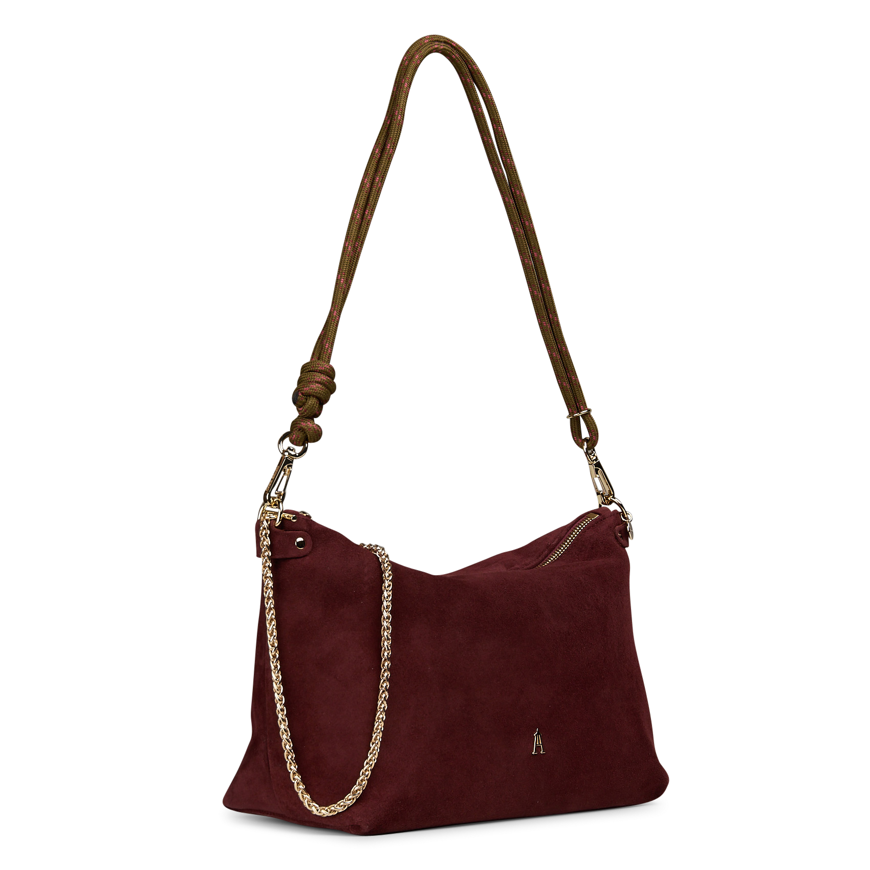 Lamsleren schoudertas CRAIE STUDIO Rood