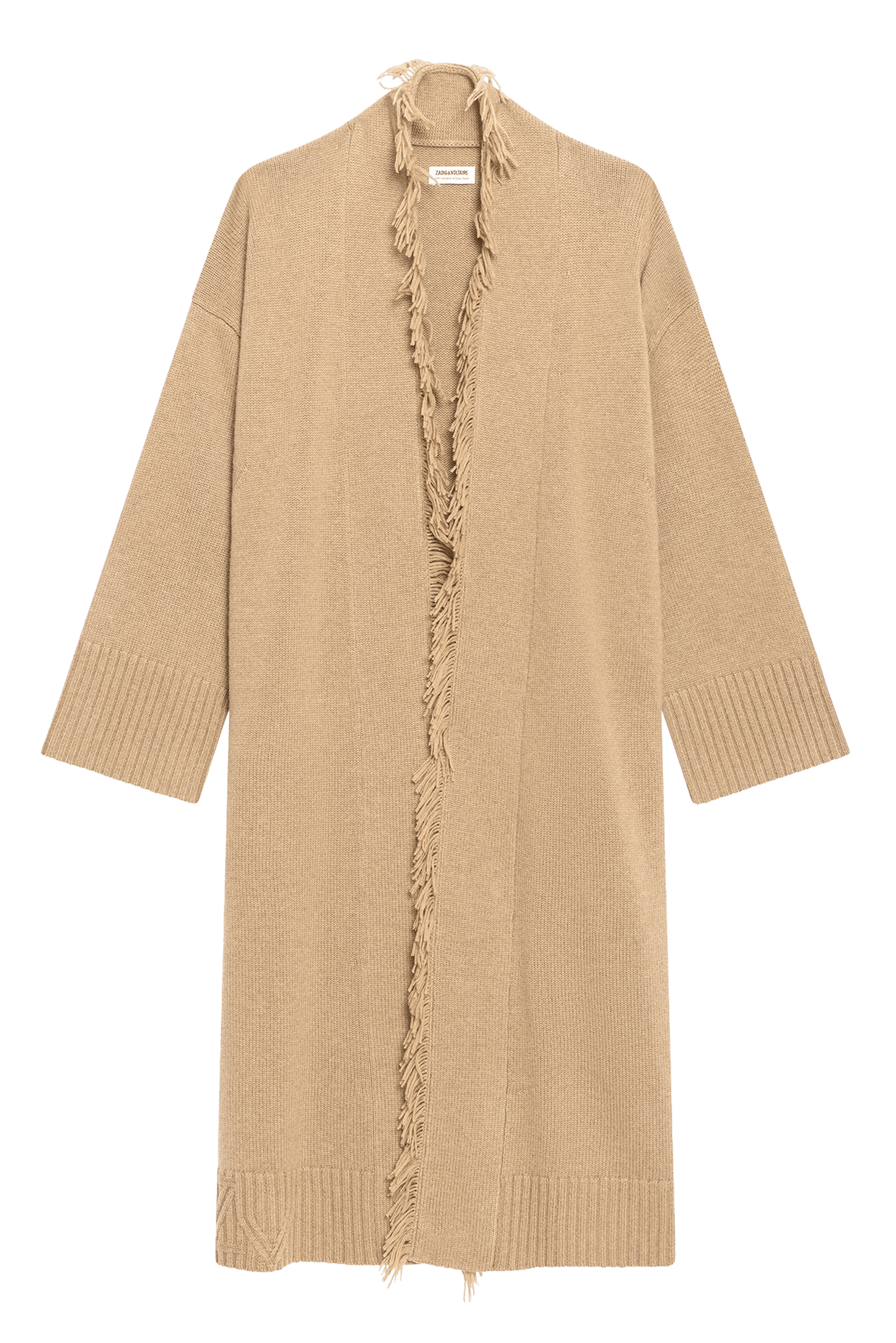 Lange jas van wol en kasjmier ZADIG&VOLTAIRE Beige