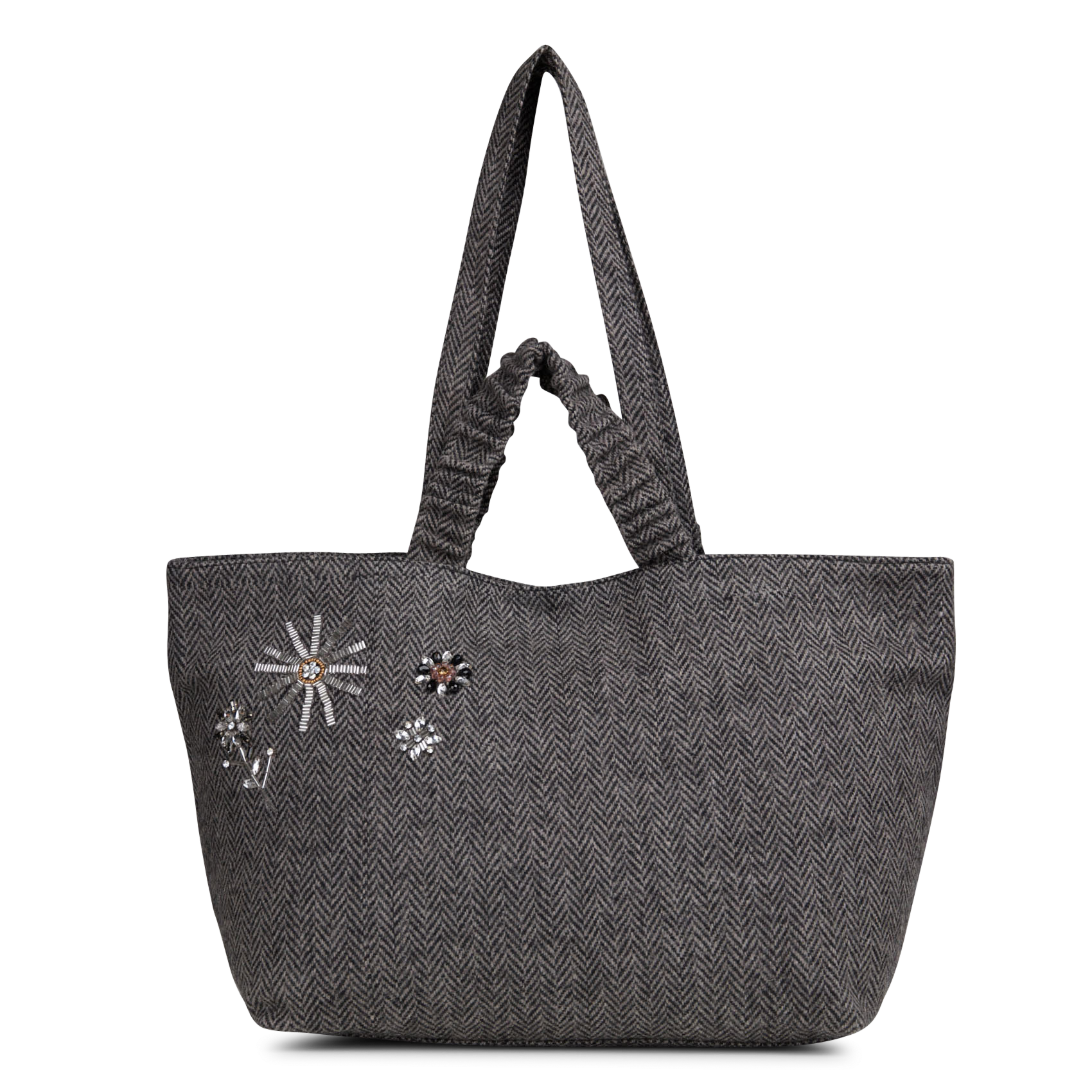 Tote bag with floral embroidery PETITE MENDIGOTE