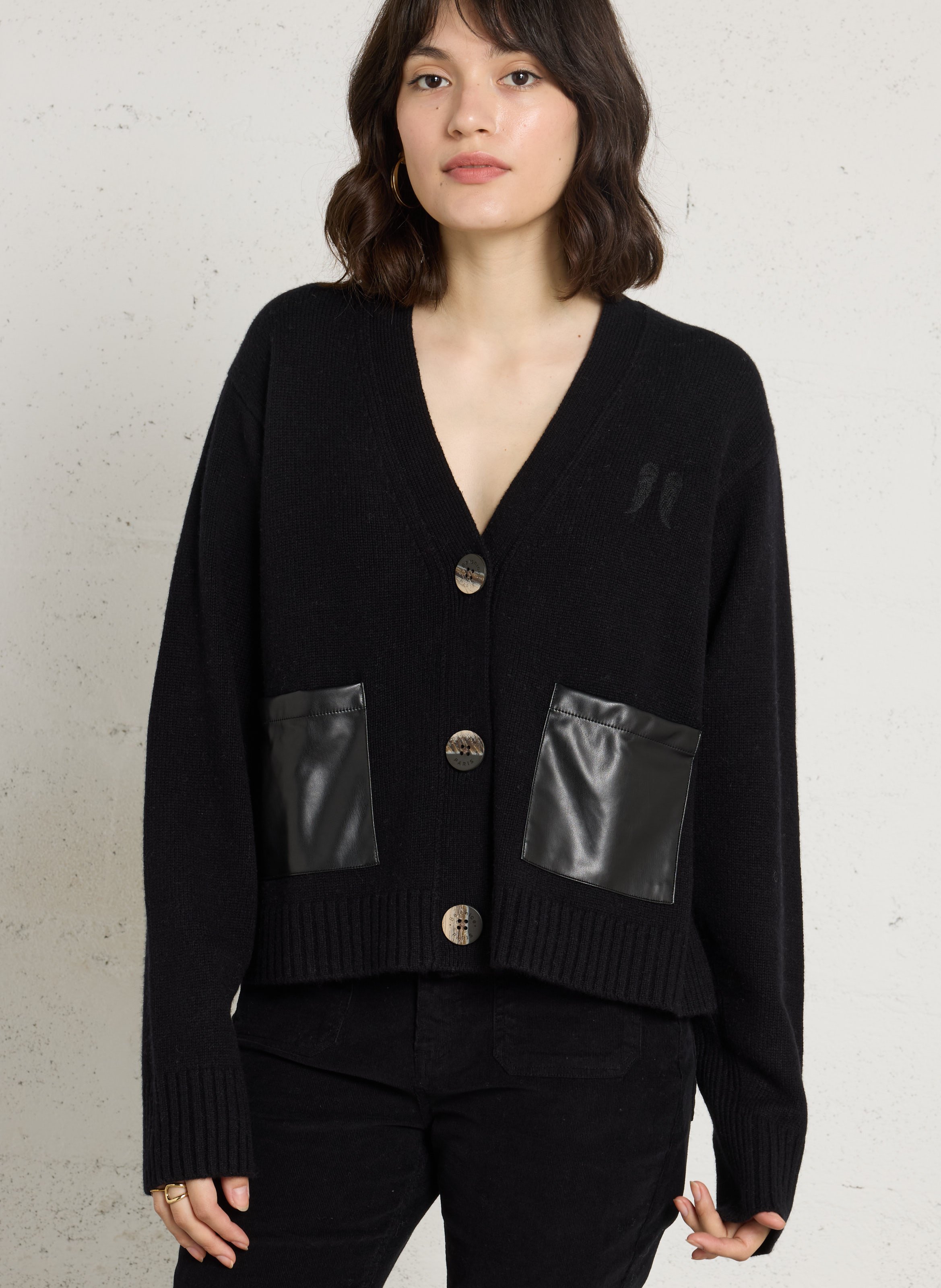 Cardigan ample en laine BERENICE