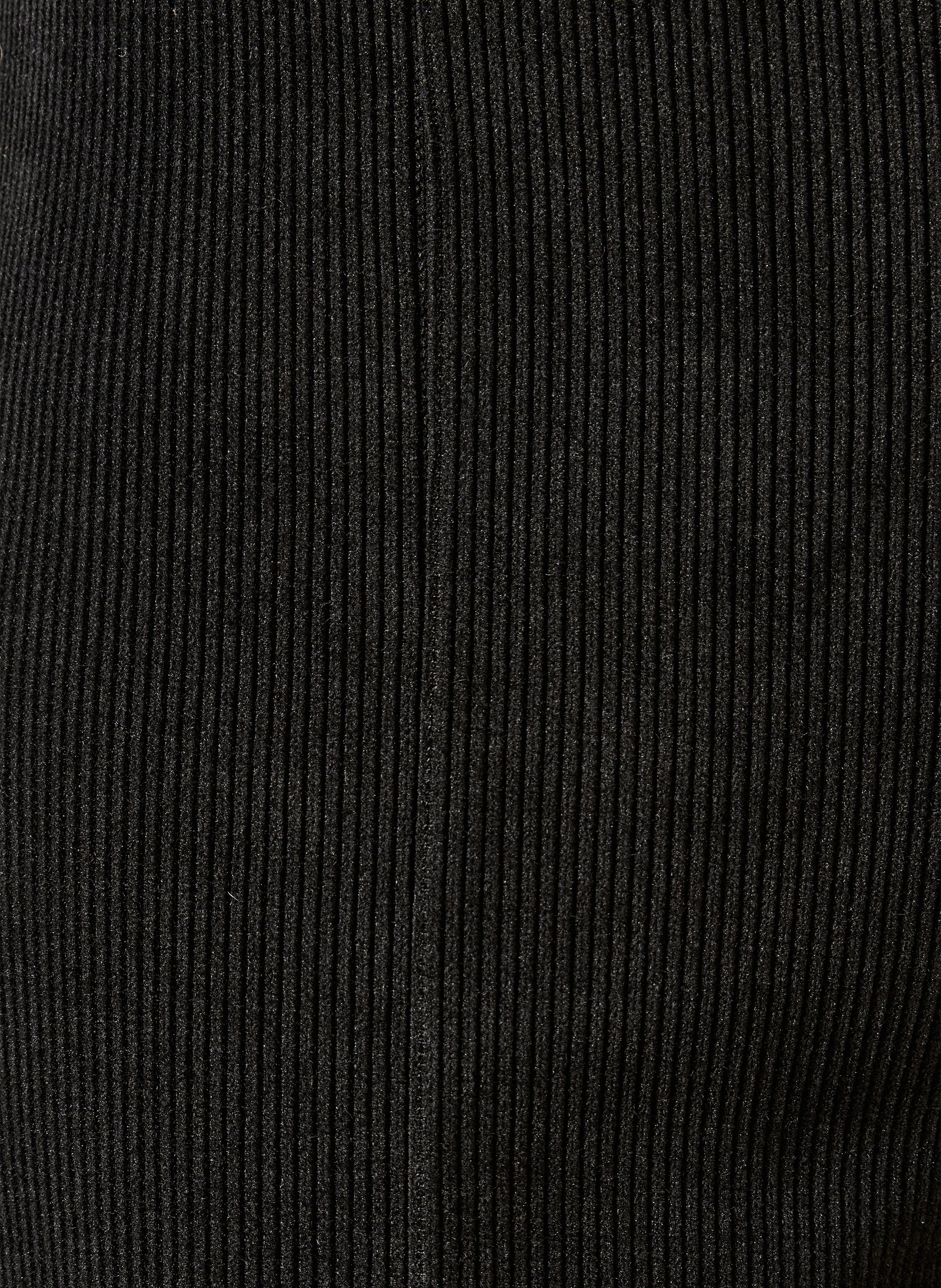 High-waisted wide-leg corduroy pants LA FEE MARABOUTEE Black