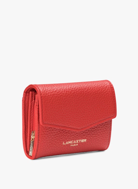 Portamonete in pelle con patella Rouge Lancaster paris Donna