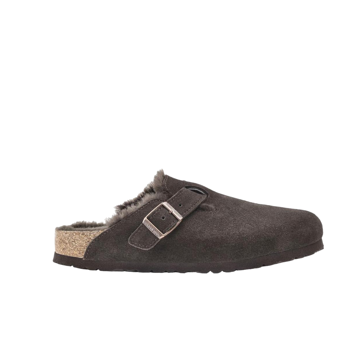 Fur-lined clogs BIRKENSTOCK Brown