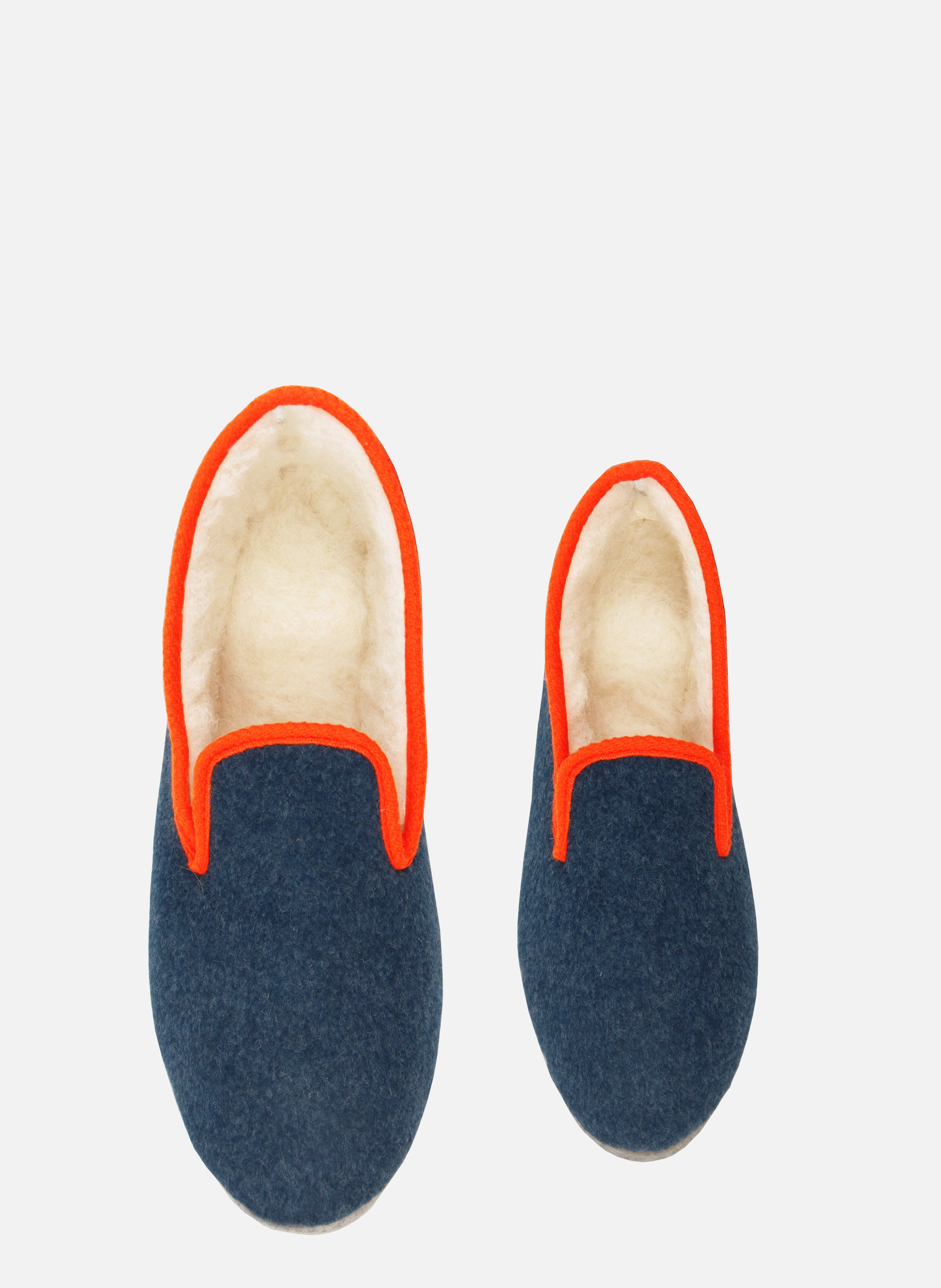 Fabric Charentaise slippers JULES & JENN Blue