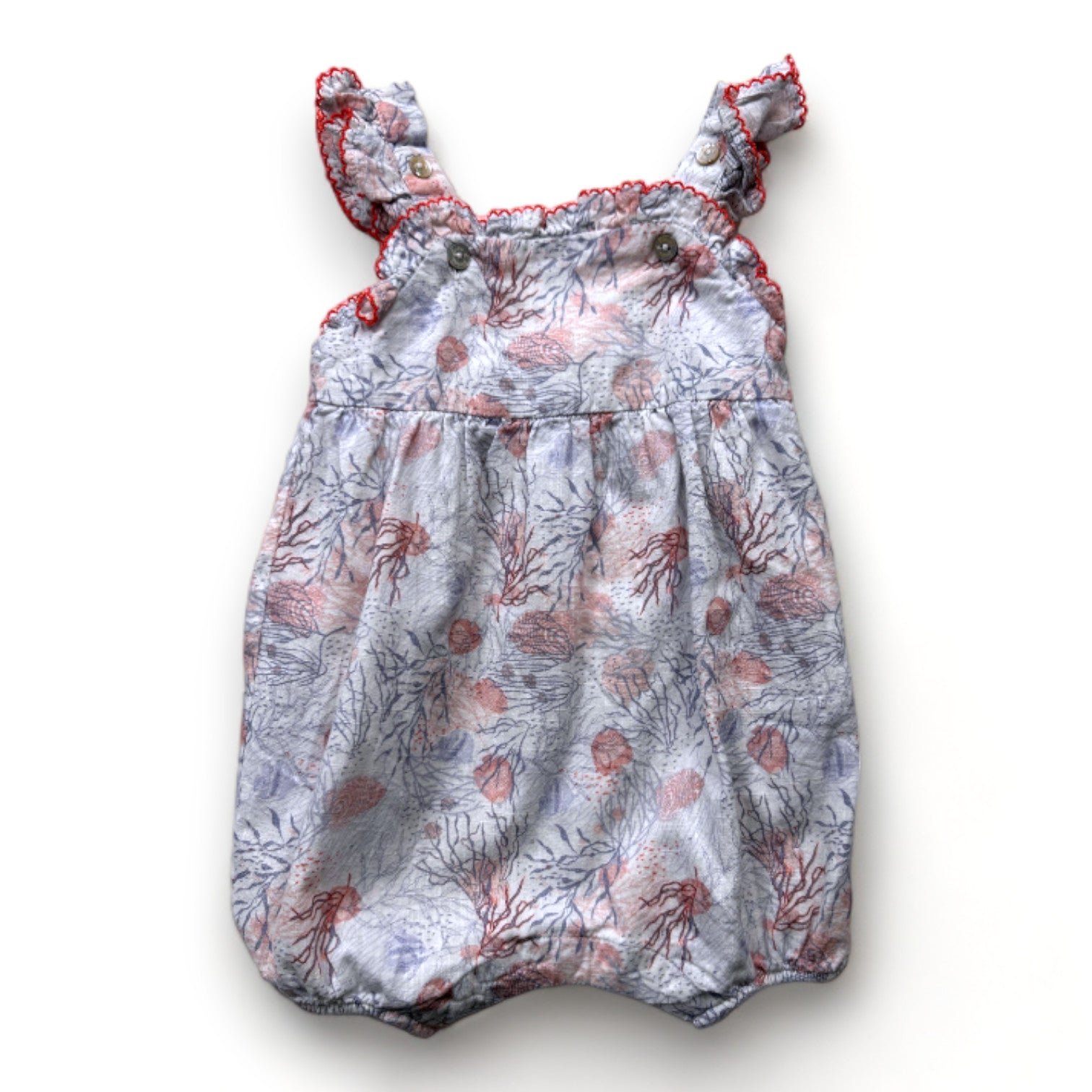 Blue Baby Romper - 6 months TARTINE ET CHOCOLAT - seconde-main Blue