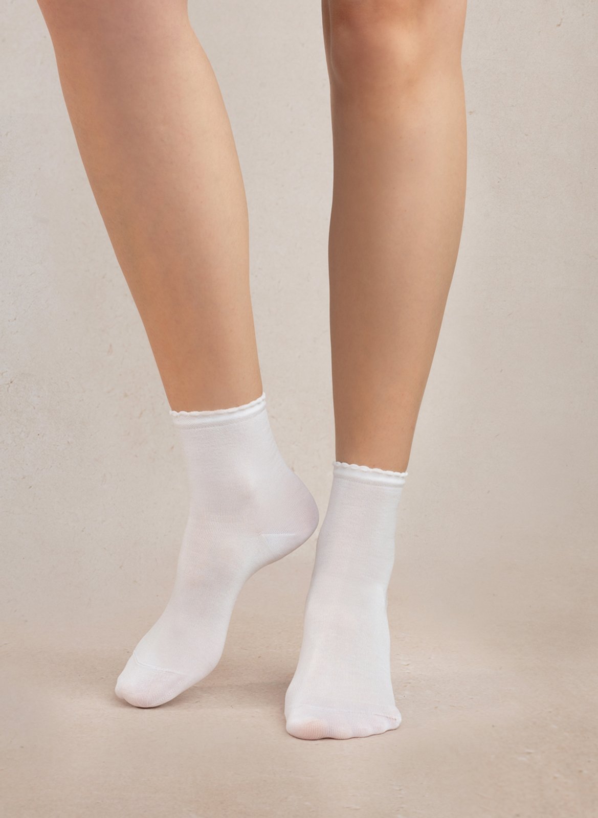 Halflange sokken | katoenblend BLEUFORET Wit