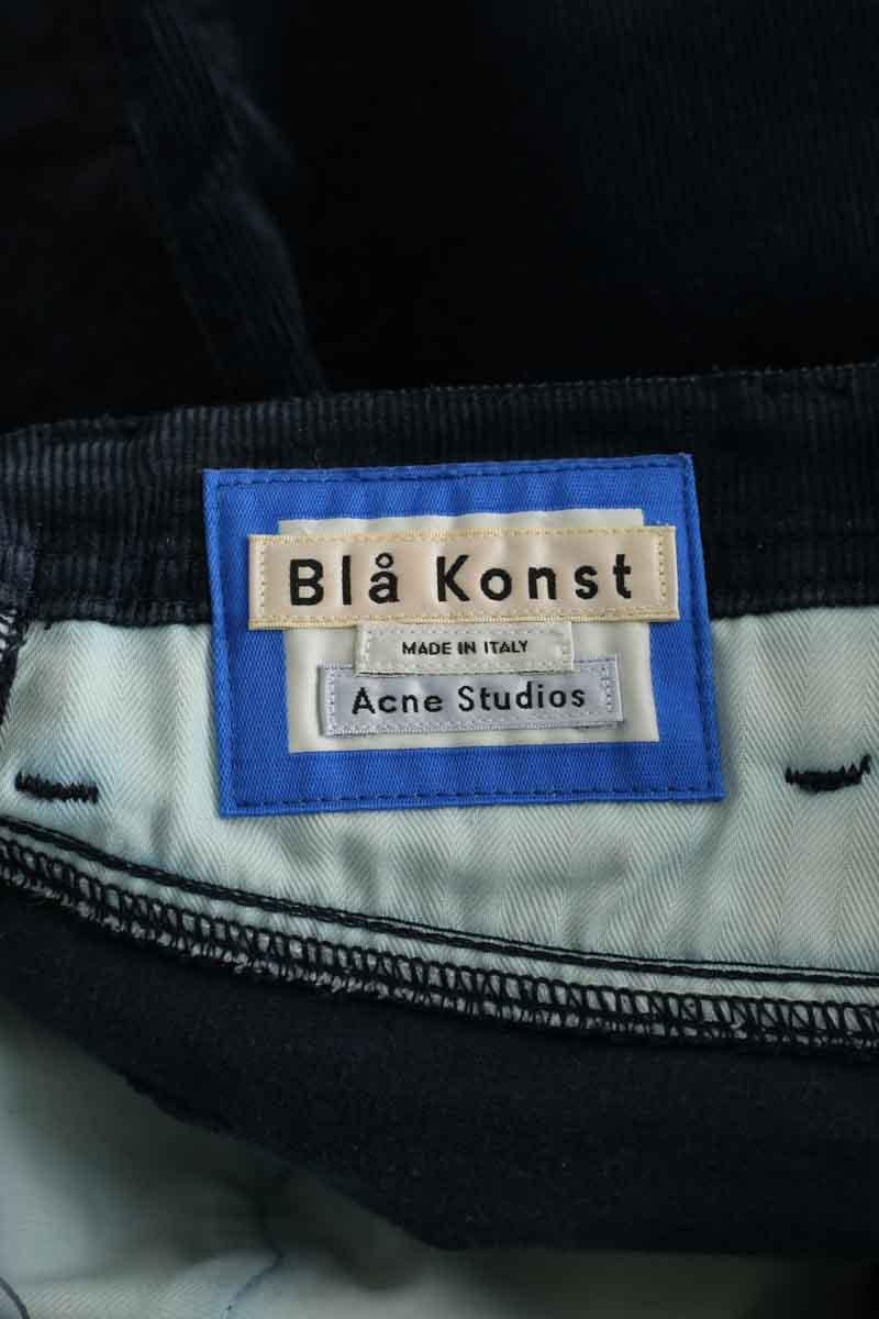 Straight leg bla konst cotton trousers ACNE STUDIOS - Seconde Main Blue
