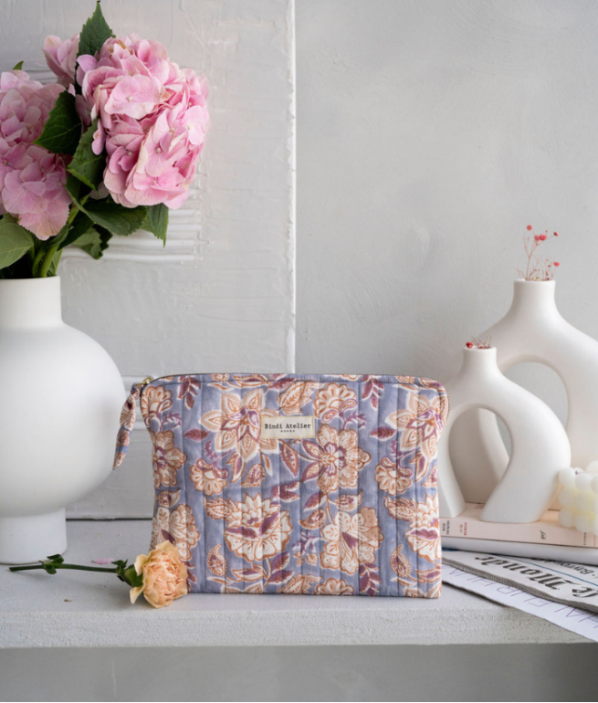 Flat clutch bag BINDI ATELIER Blue