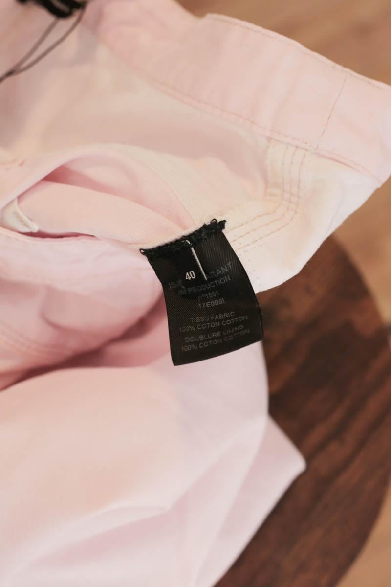 Cotton straight jeans ISABEL MARANT - Seconde Main Pink