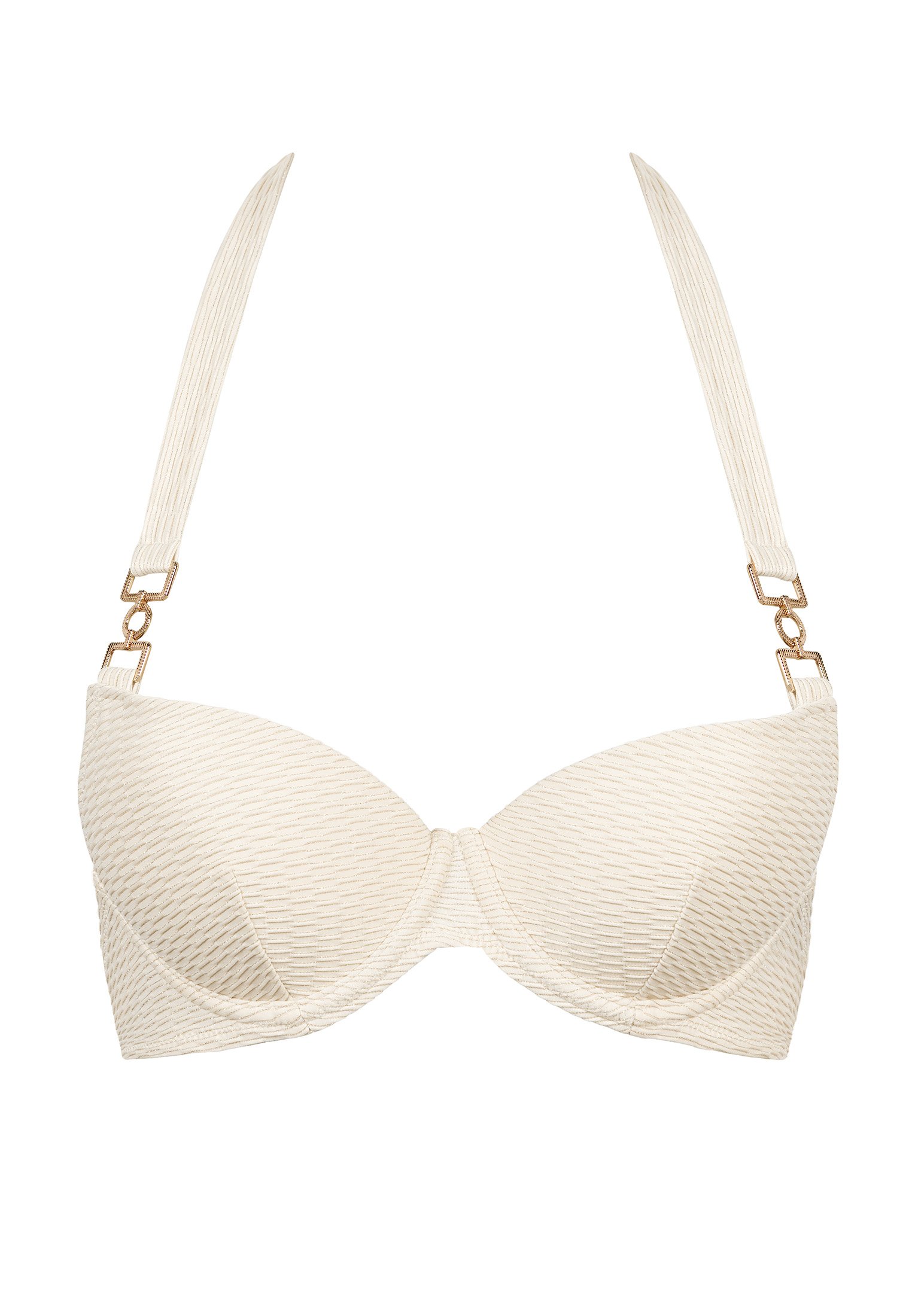 Bikini top with push-up cups White