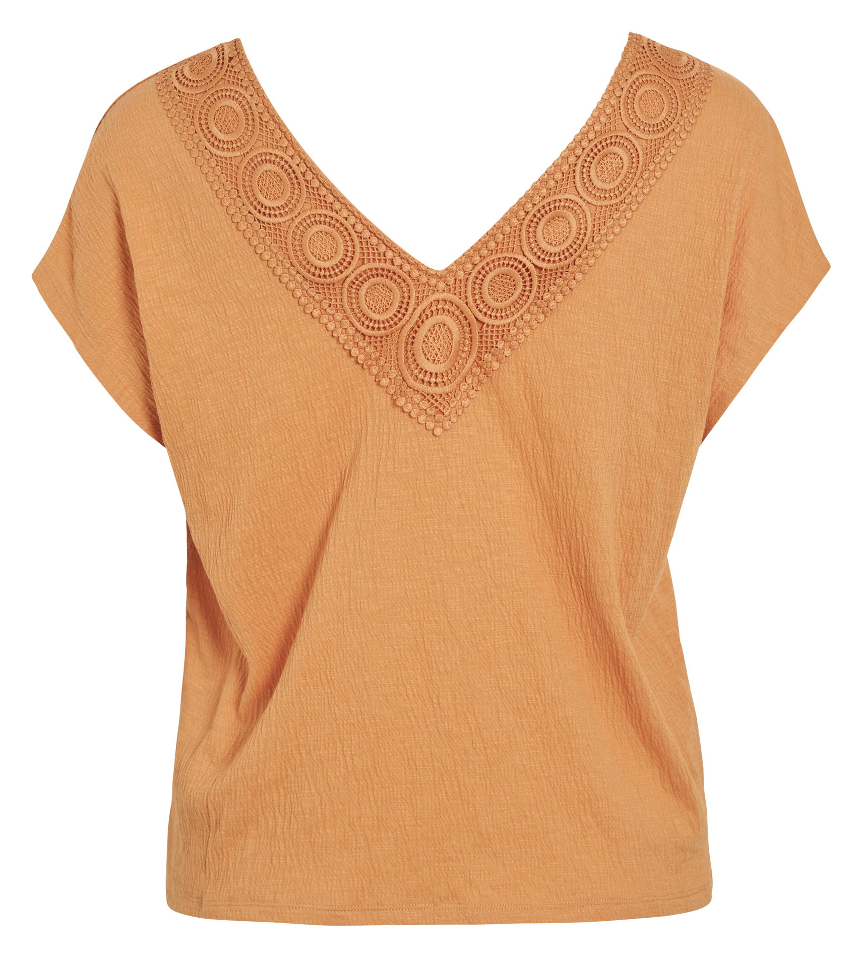 Top in gerecyclede gemengde vezels Oranje