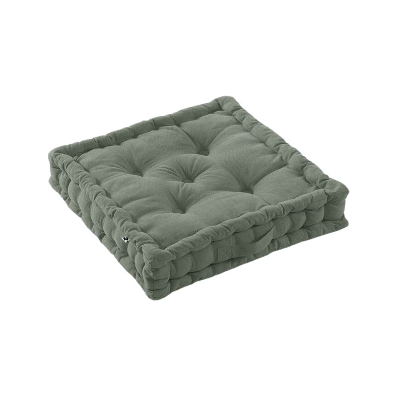Water-repellent outdoor floor cushion L'EFFET PAPILLON Green
