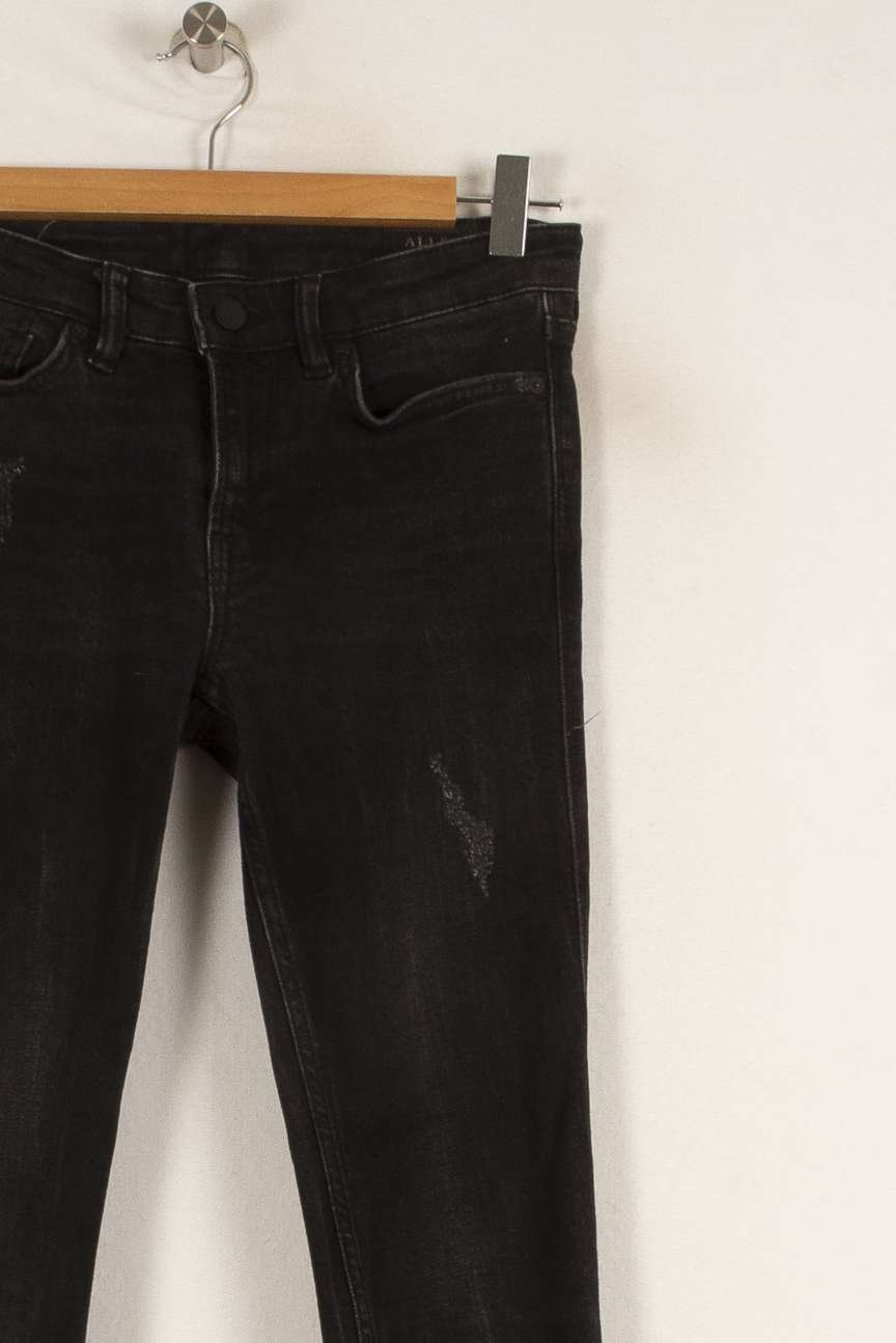 Cropped slim jeans with studs ALLSAINTS - Seconde main Black