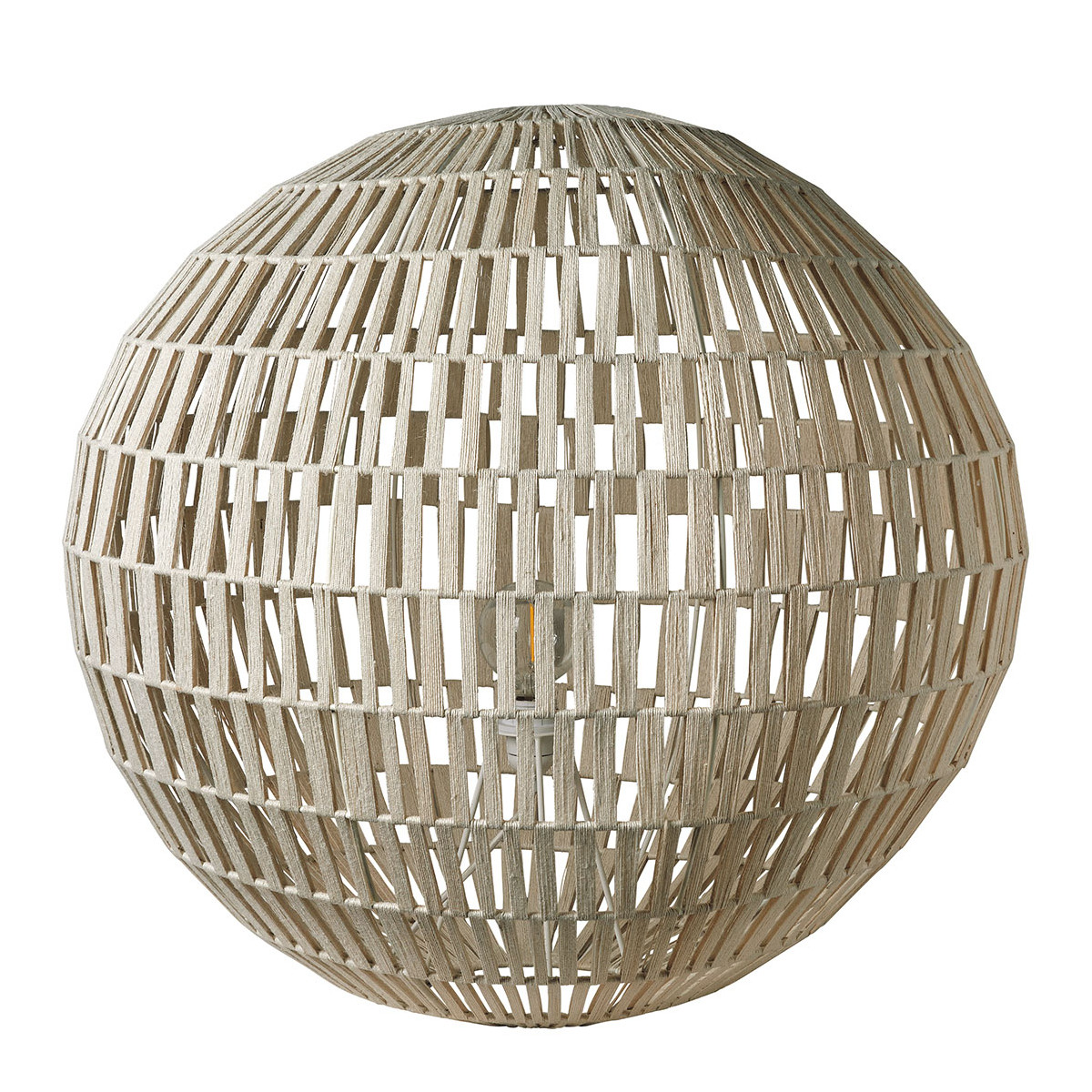 Sphere jute lamp - large size BLANC D'IVOIRE Beige