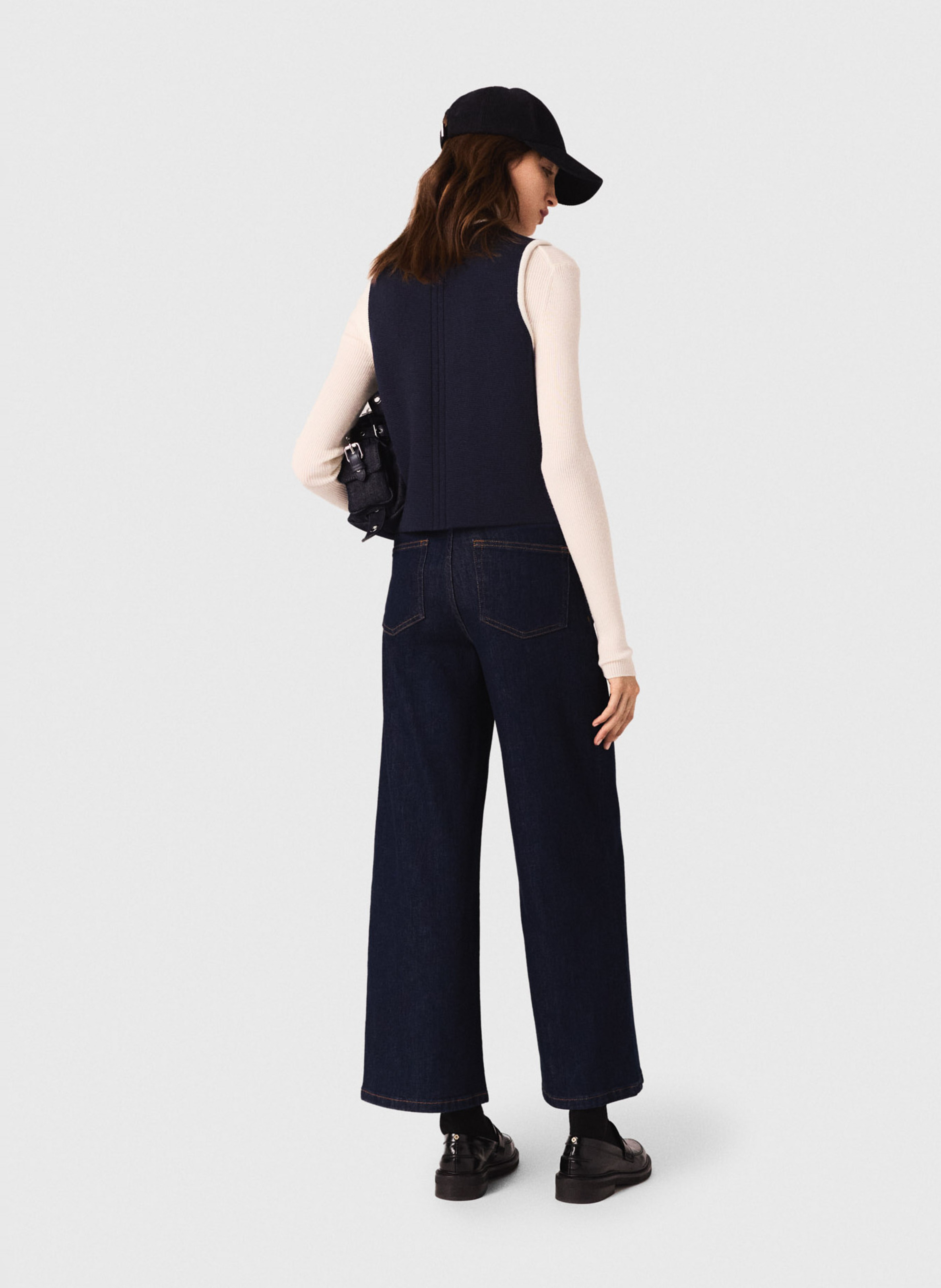 Pull col rond MAJE Bleu