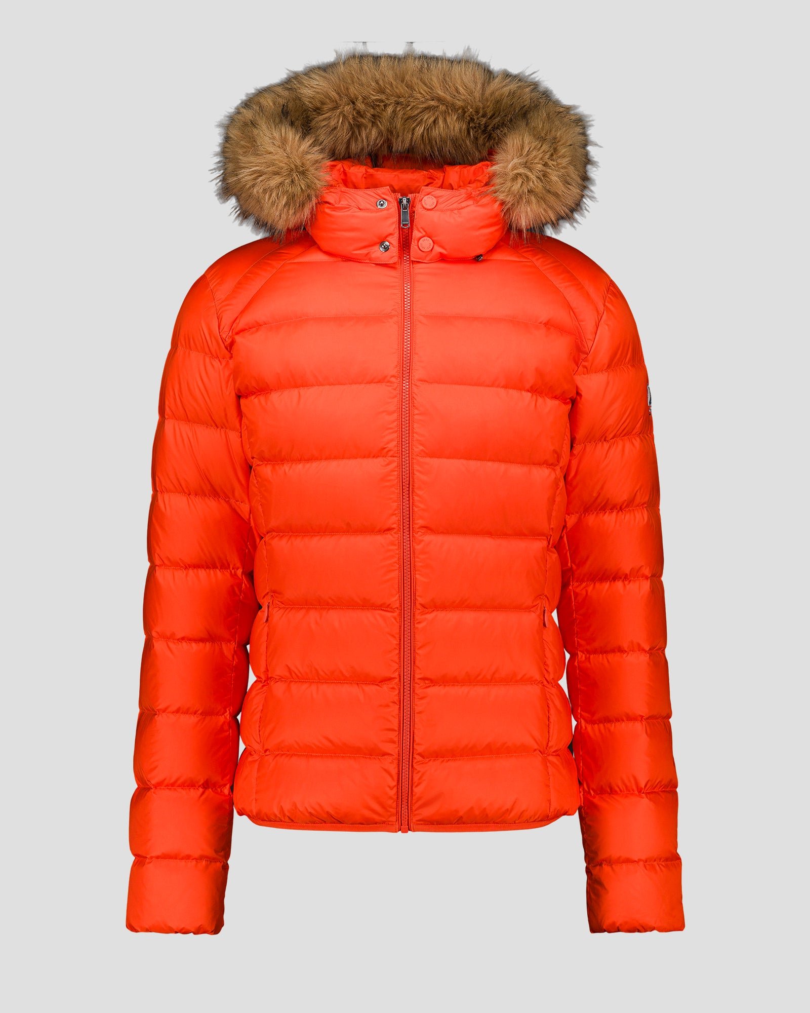 Short hooded prestige puffer jacket JOTT Red
